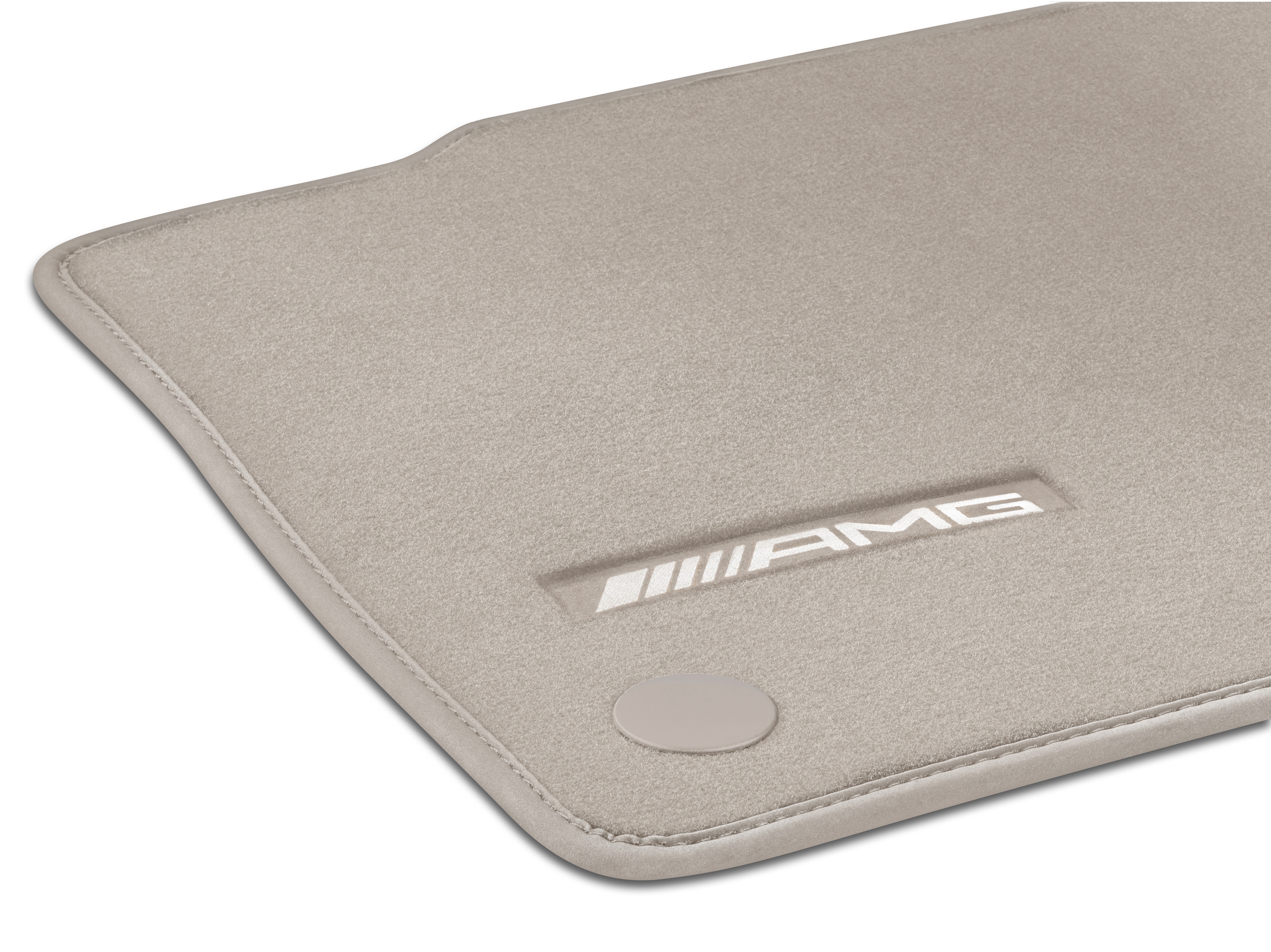 Alfombrillas AMG, Kit, 2 piezas - Dirección a la derecha, beige macchiato