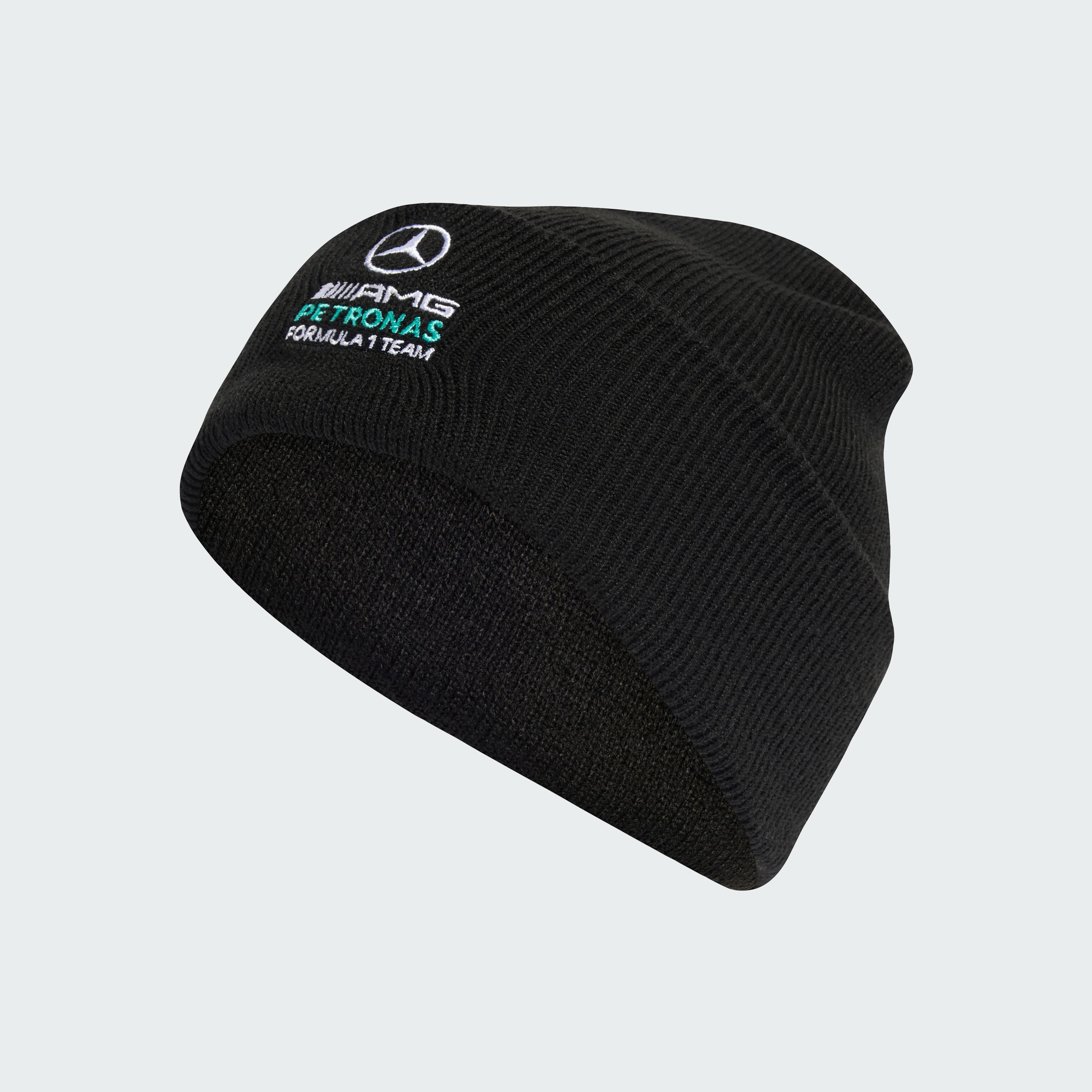 Gorro de punto, Mercedes-AMG F1 - negro, Poliacrílico