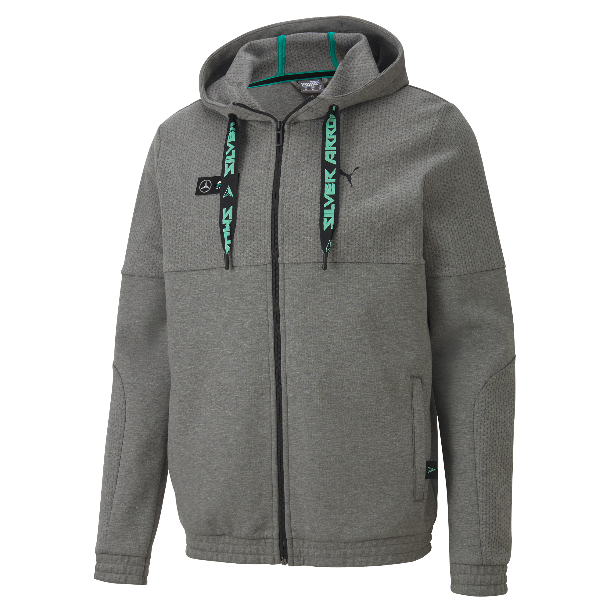 Sudadera con capucha de caballero - gris, S