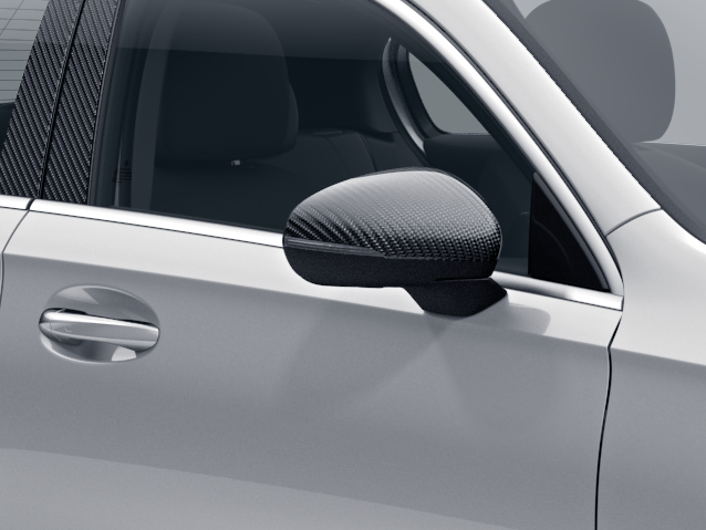 Cubierta del retrovisor exterior, Efecto fibra de carbono - Policarbonato, carbono, Efecto carbono