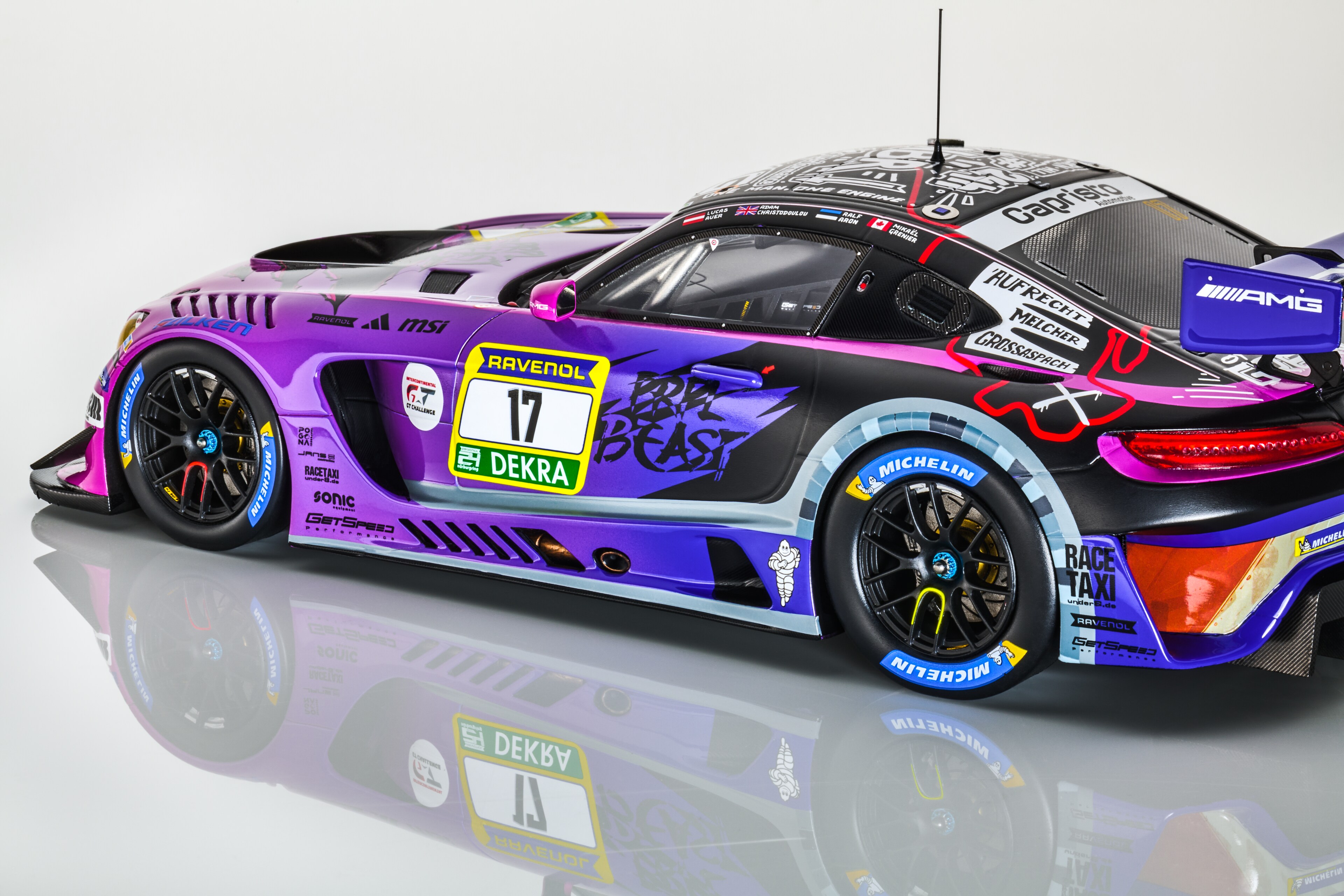 Mercedes-AMG GT3, ADAC RAVENOL 24 h de Nürburgring 2025, C190 - lila, Minimax, 1:18