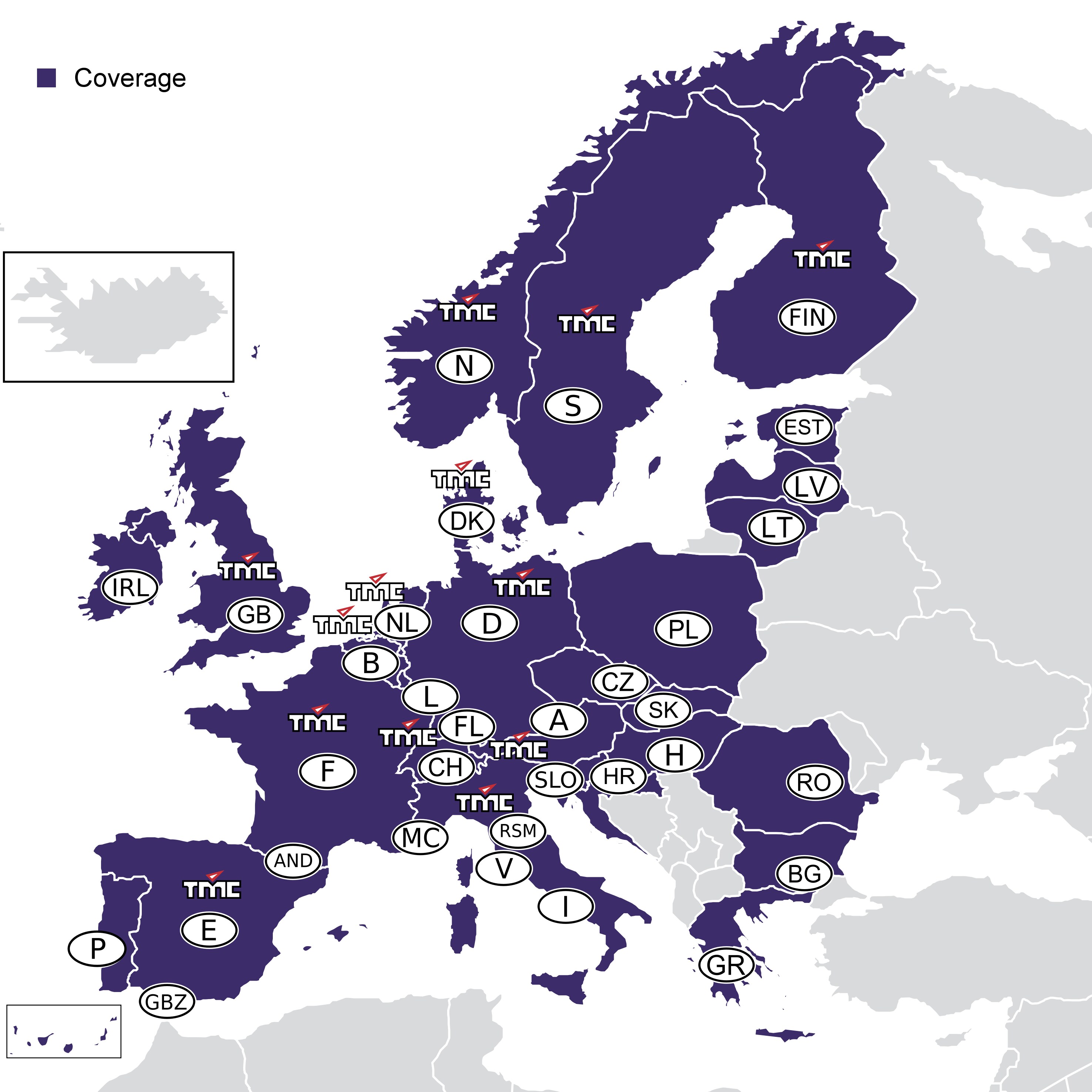 Actualización de mapas, COMAND APS, Europa, Versión 2015/2016 - violeta, NTG4-204