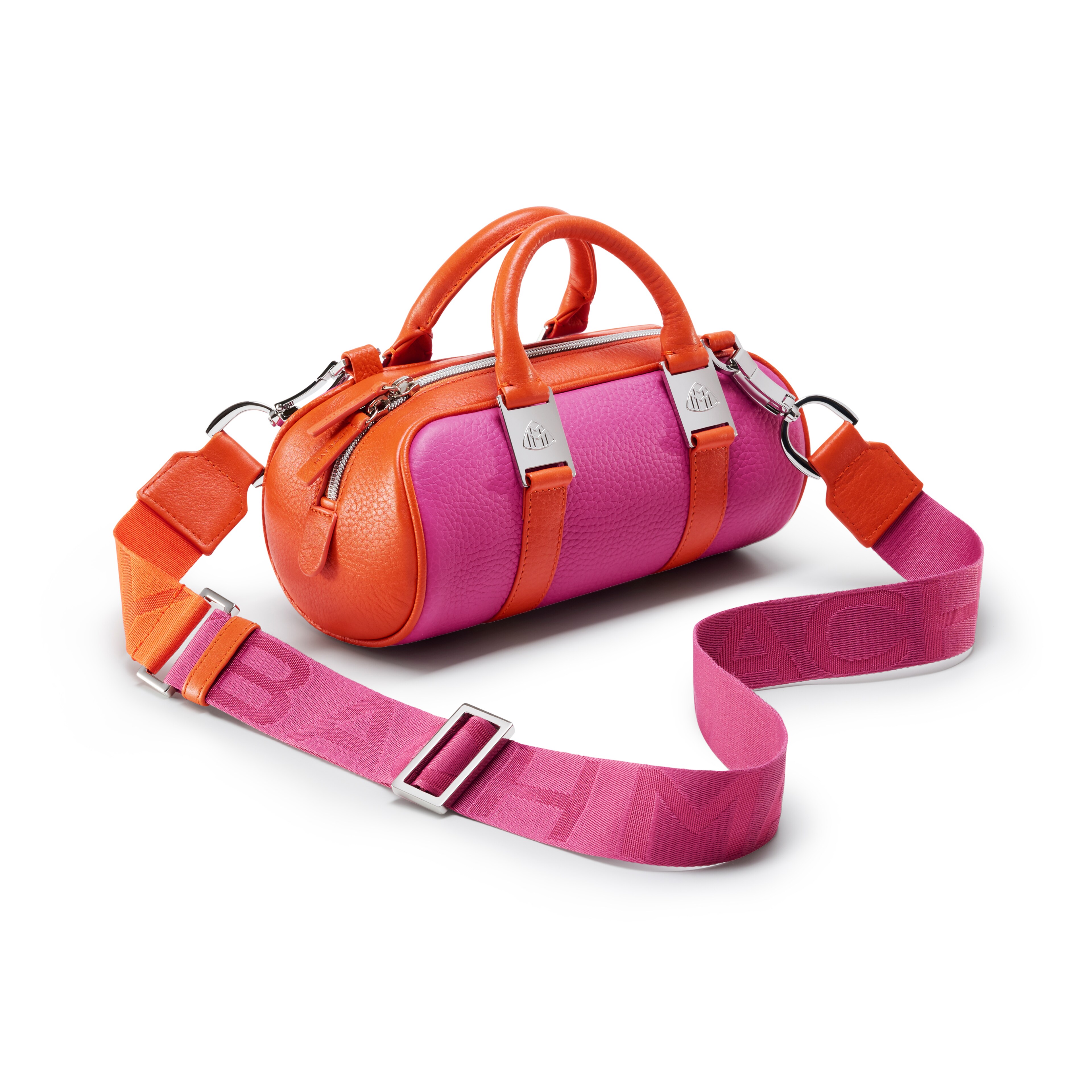 Bolso de señora, Mercedes-Maybach - rosa / naranja, Cuero
