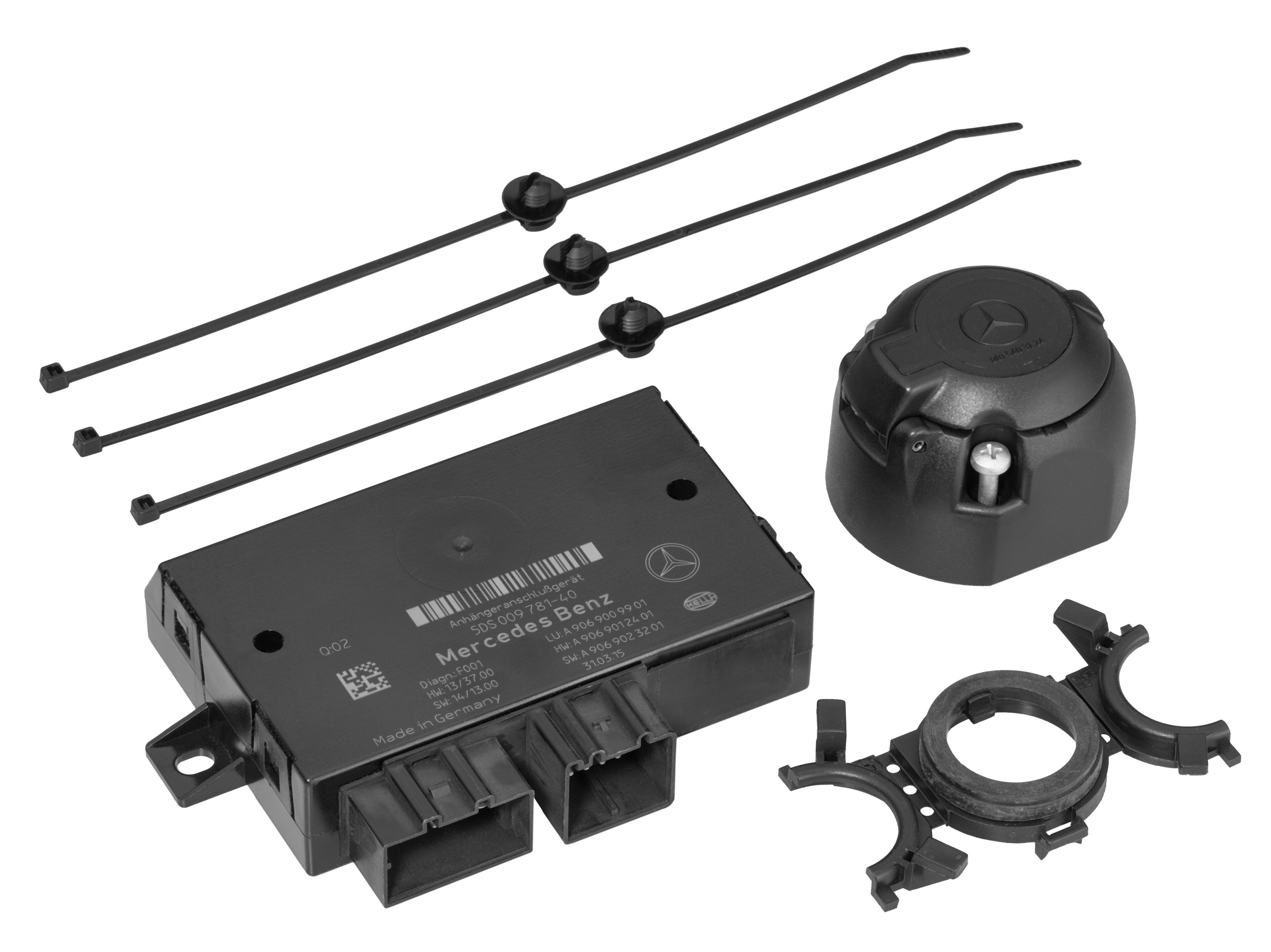 Dispositivo de remolque, Kit de montaje para conexión eléctrica, LED - negro