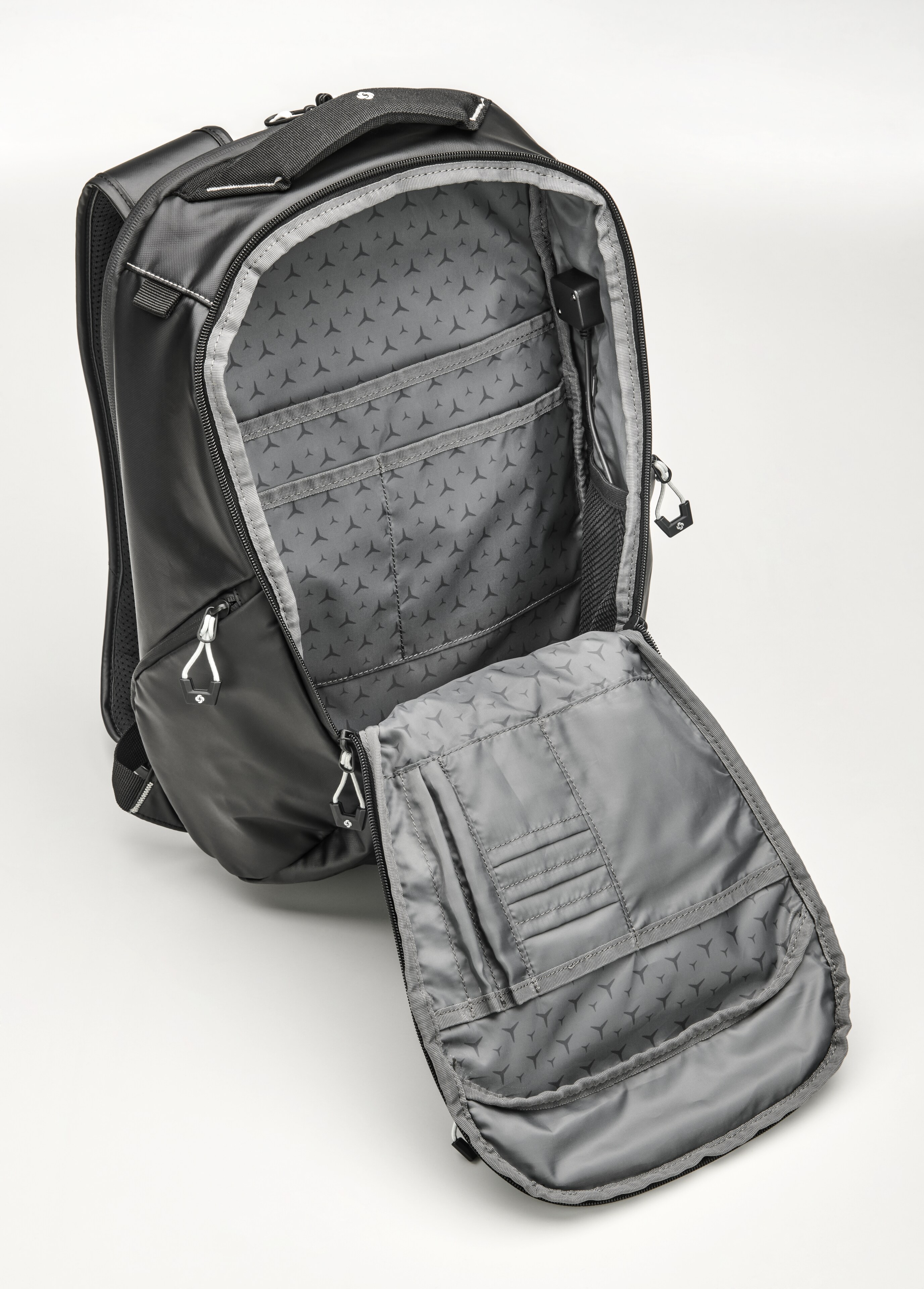 Mochila - negro, Poliamida (reciclada) / Poliéster, Samsonite