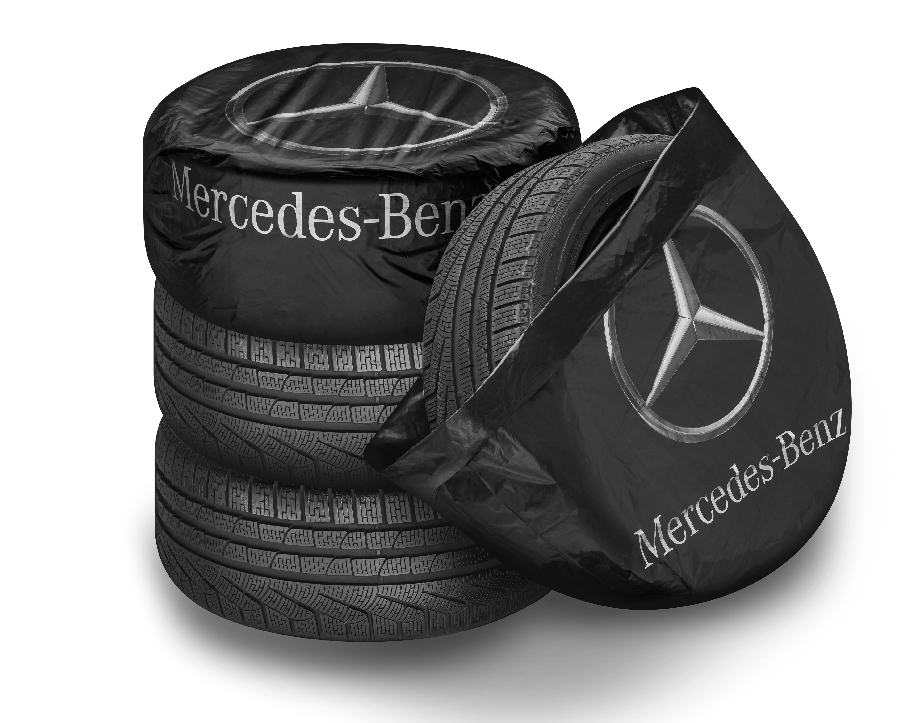 Bolsa para neumáticos - negro, Polietileno