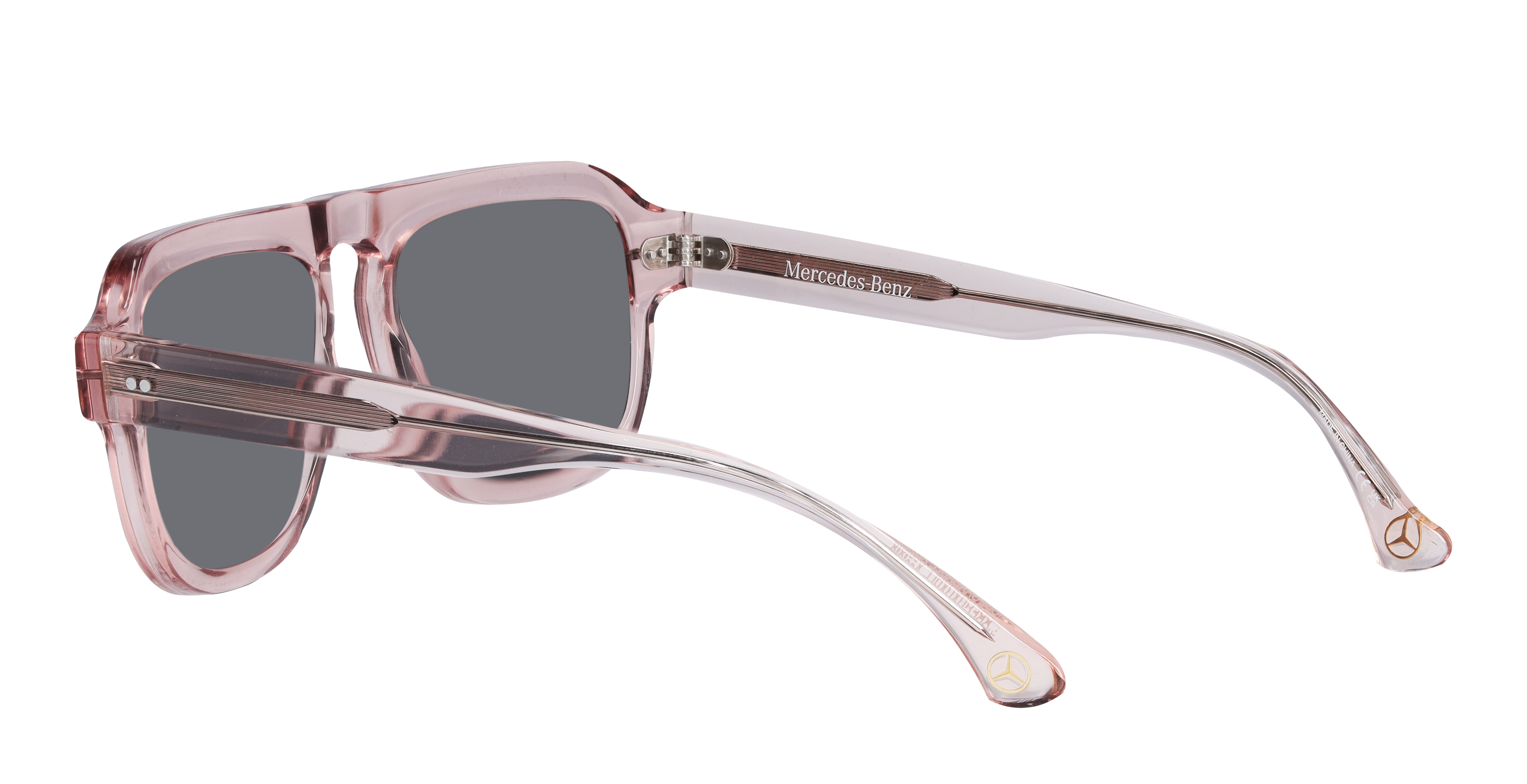 Gafas de sol, Unisex - oro rosa / color bronce, Acetato, transparente