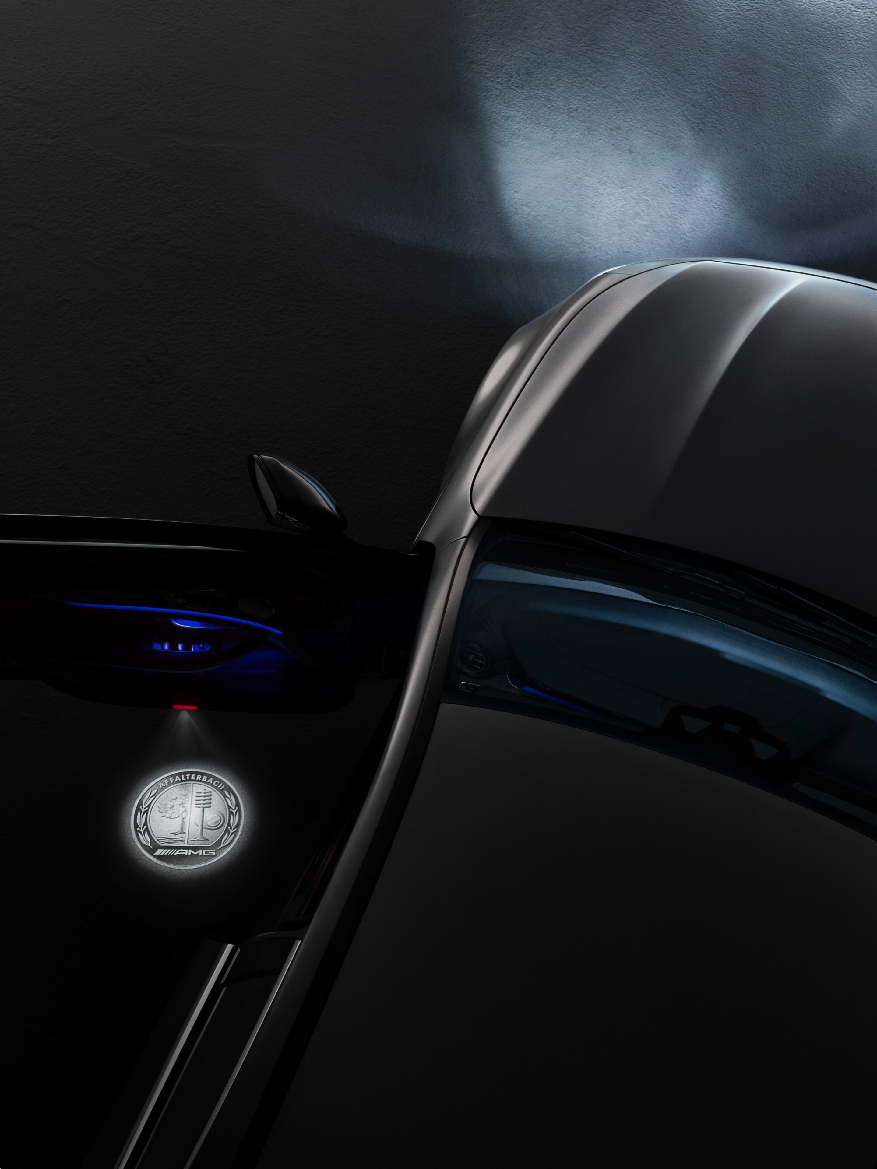Proyector de logotipo LED, escudo AMG, turismos
