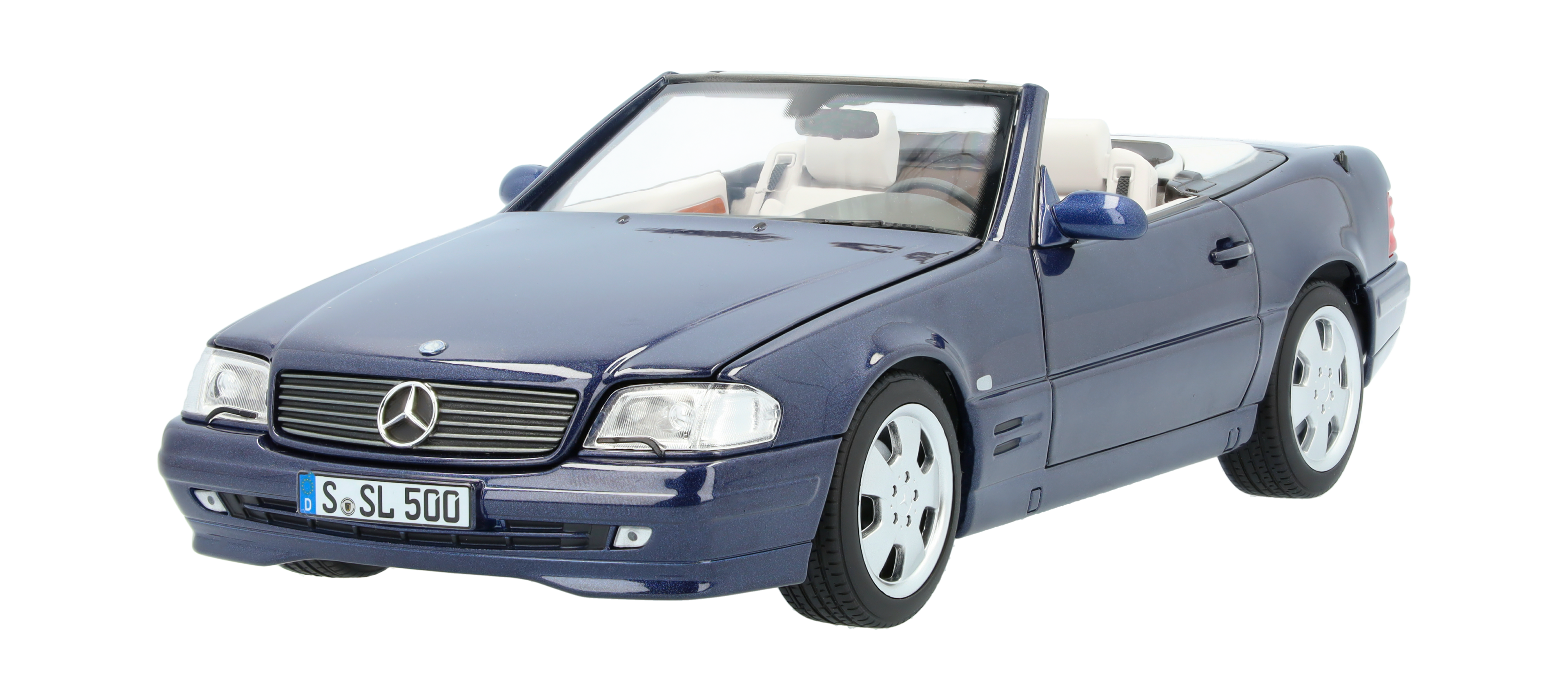SL 500 R129 (1998-2001) - azul azur, Norev, 1:18