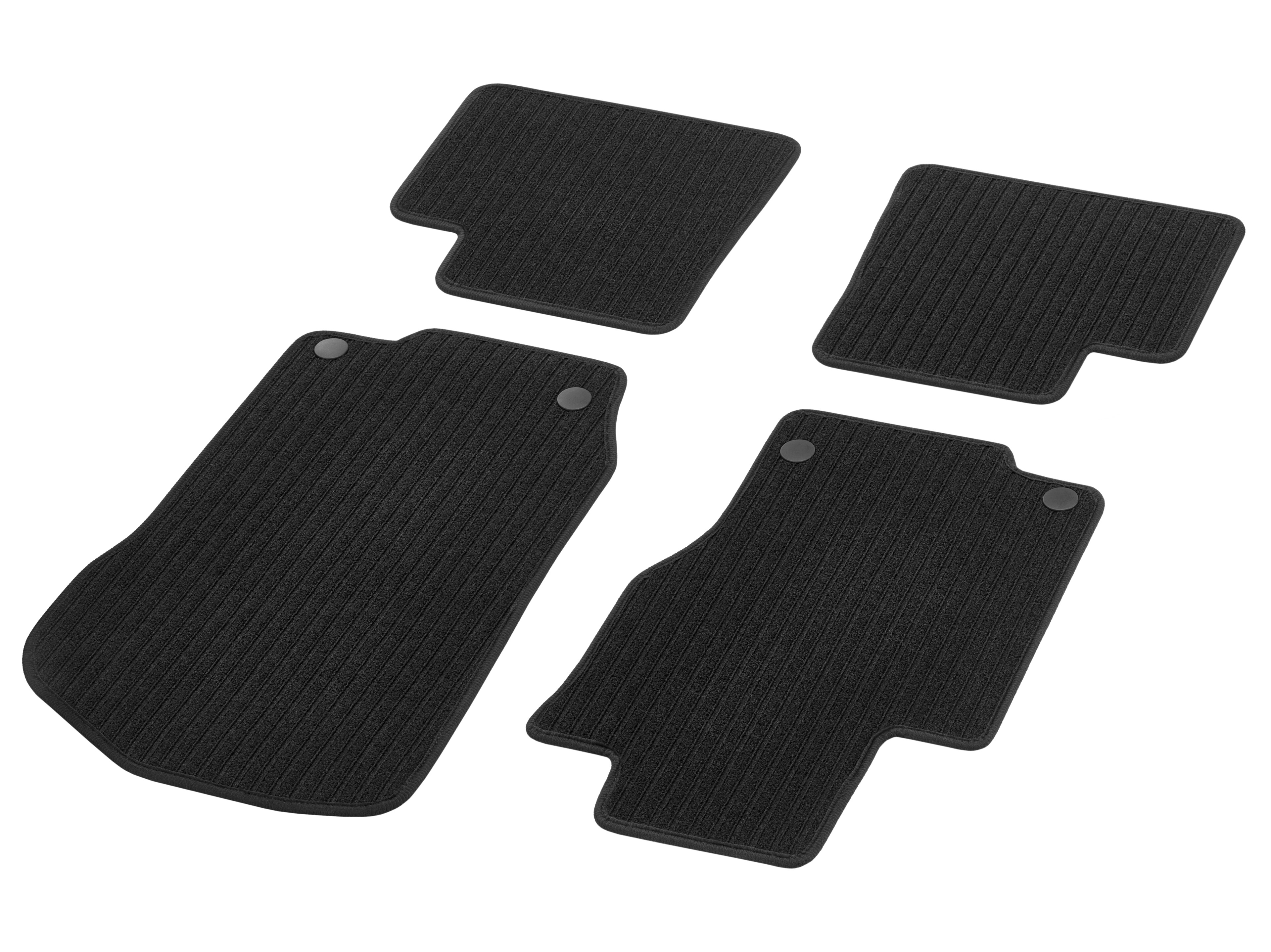 Alfombrillas de reps CLASSIC, Kit, 4 piezas - Dirección a la izquierda, negro