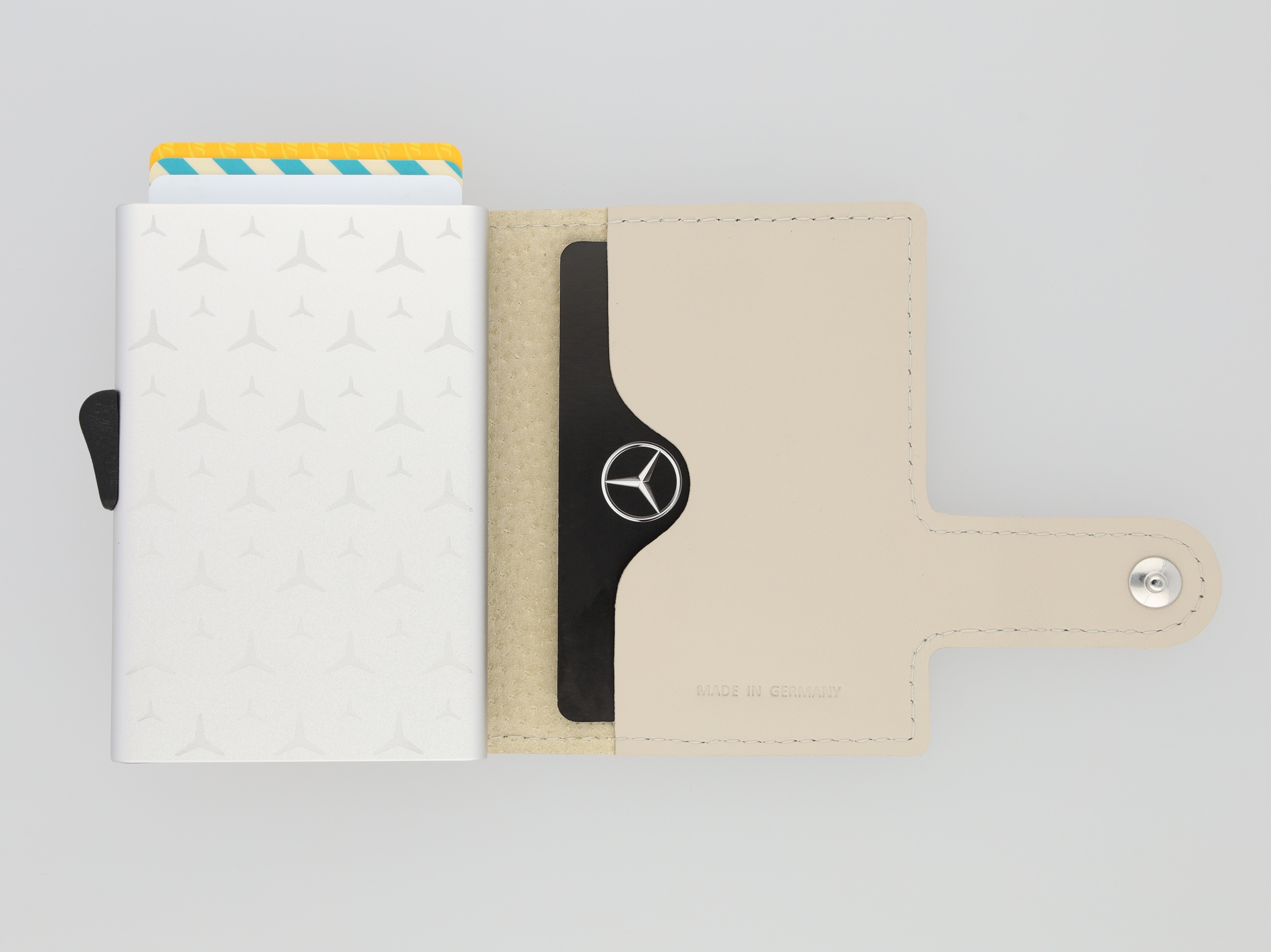 Minicartera, Reutilización creativa - beige macchiato, Cuero bovino