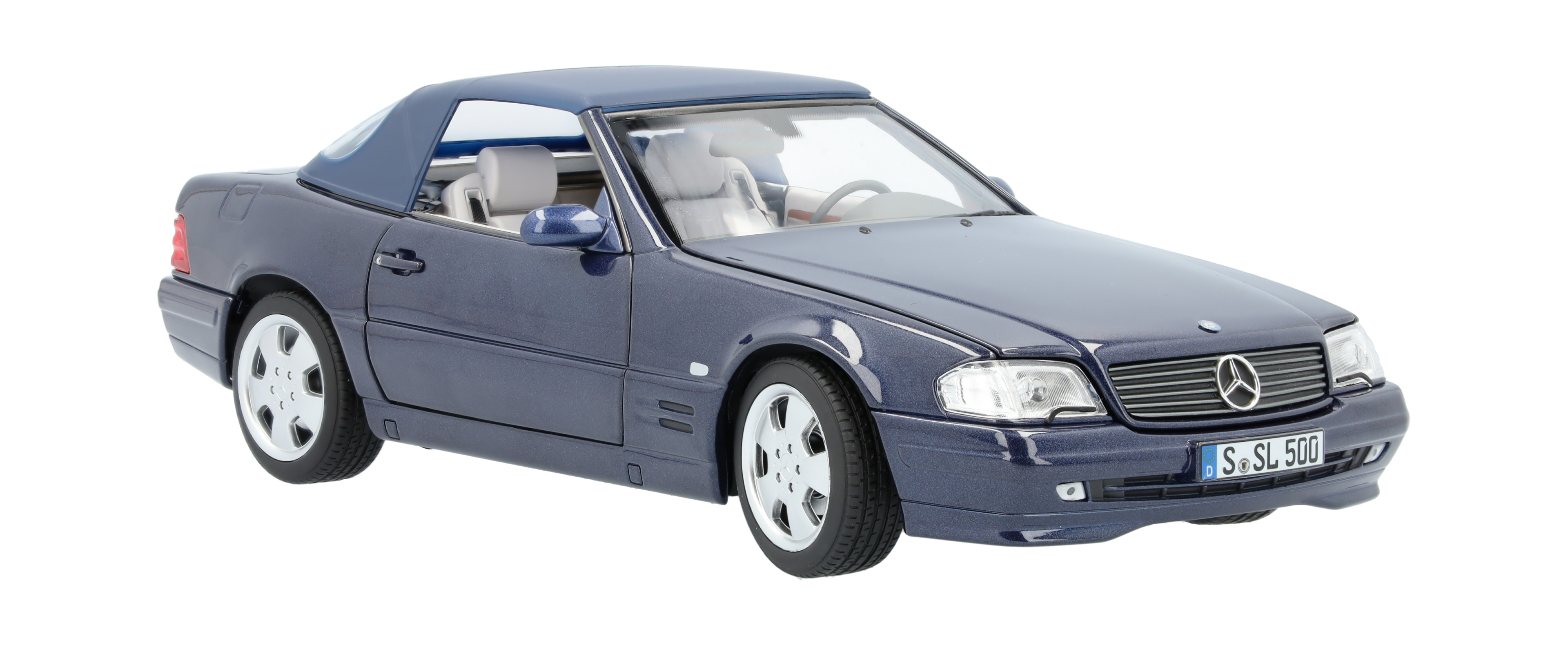 SL 500 R129 (1998-2001) - azul azur, Norev, 1:18