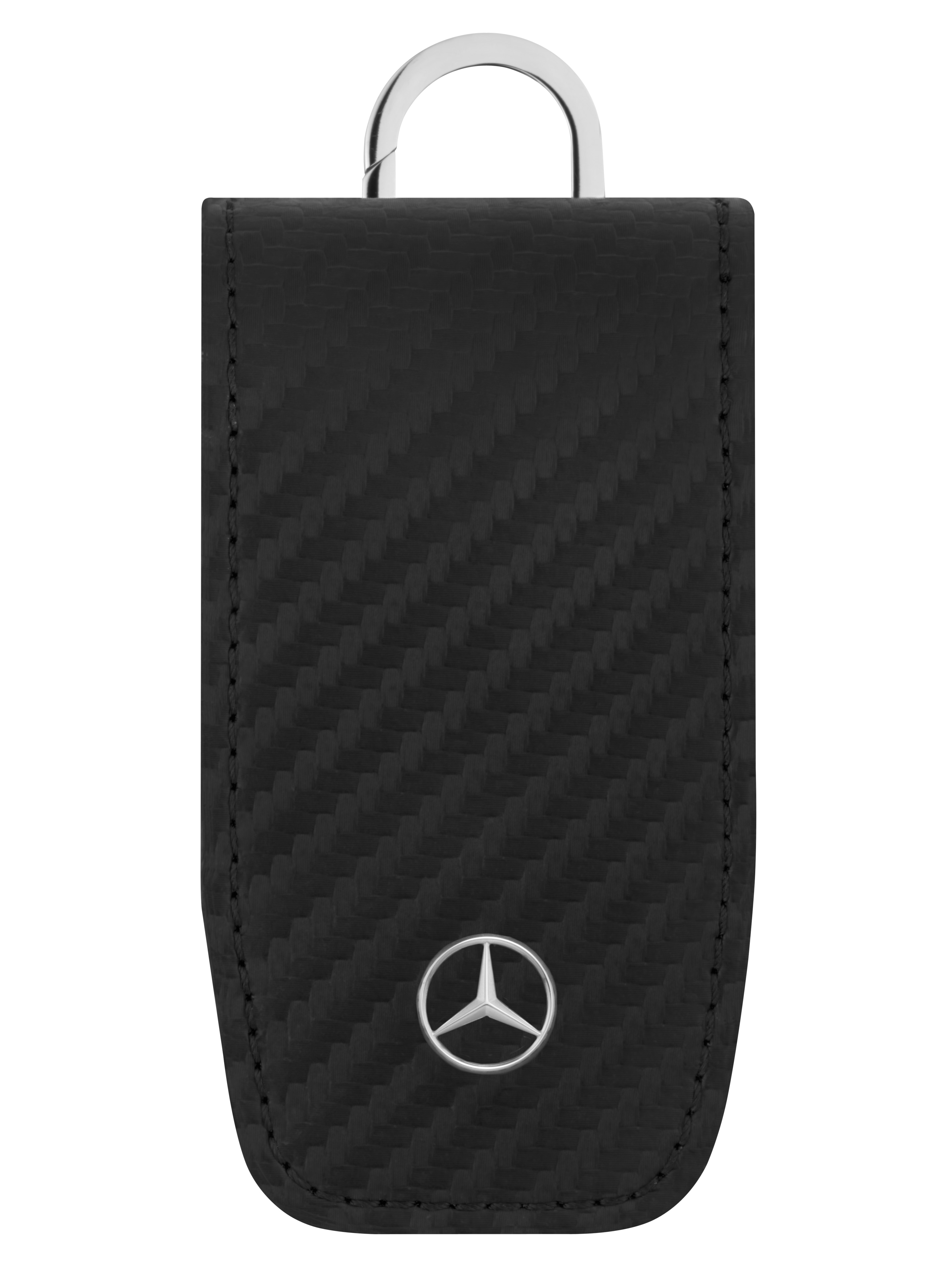 Estuche para llaves - carbono, Cuero con efecto fibra de carbono