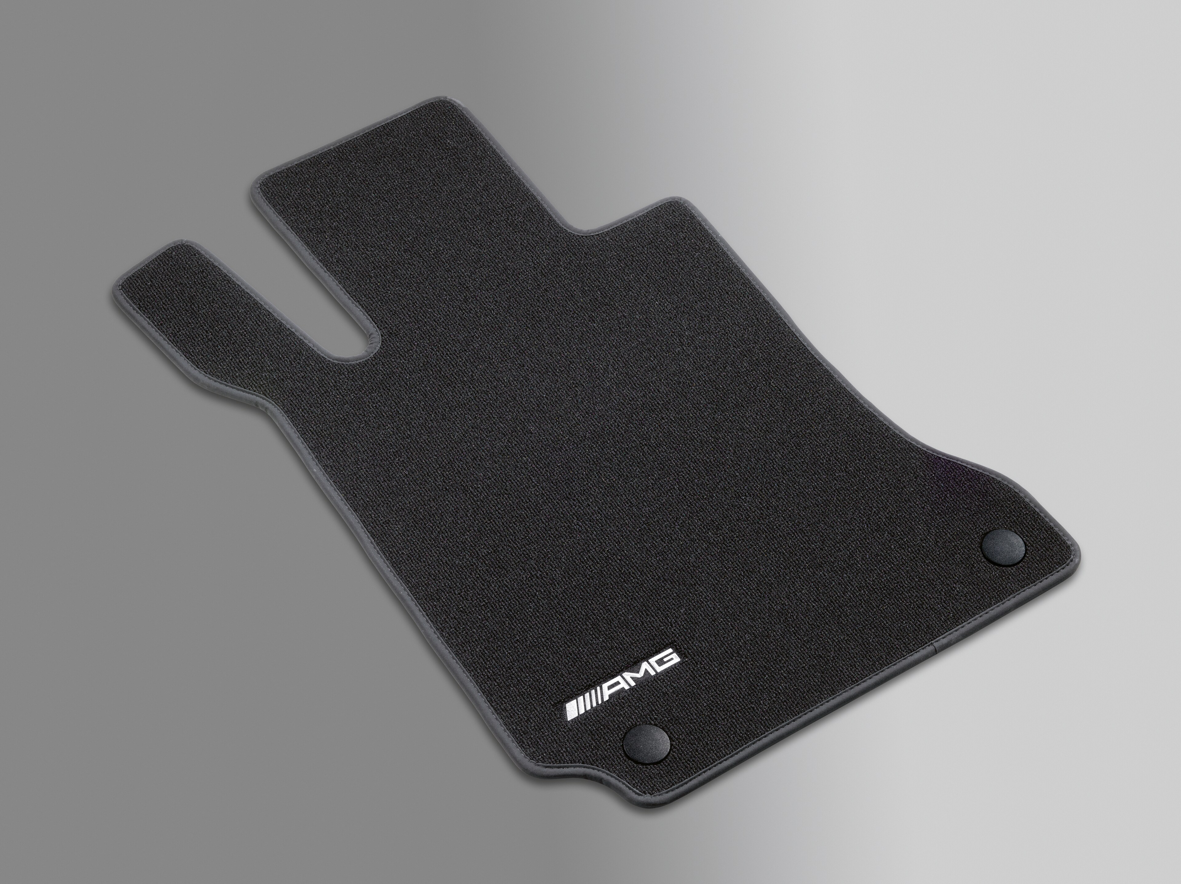 Alfombrillas AMG, Kit, 4 piezas, con logotipo AMG bordado - Dirección a la izquierda, negro