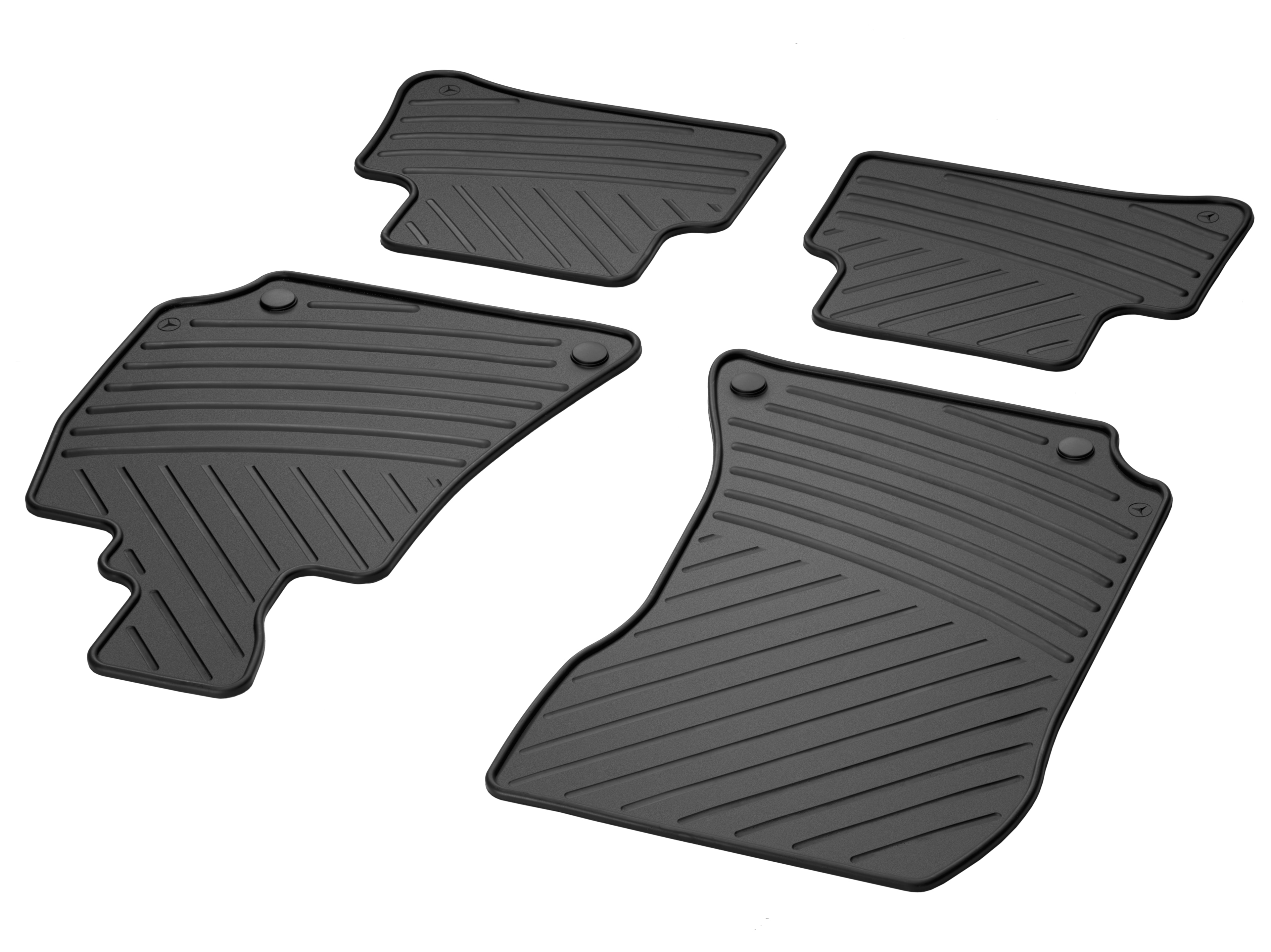 Alfombrillas impermeables CLASSIC, Kit, 4 piezas - Dirección a la derecha, negro