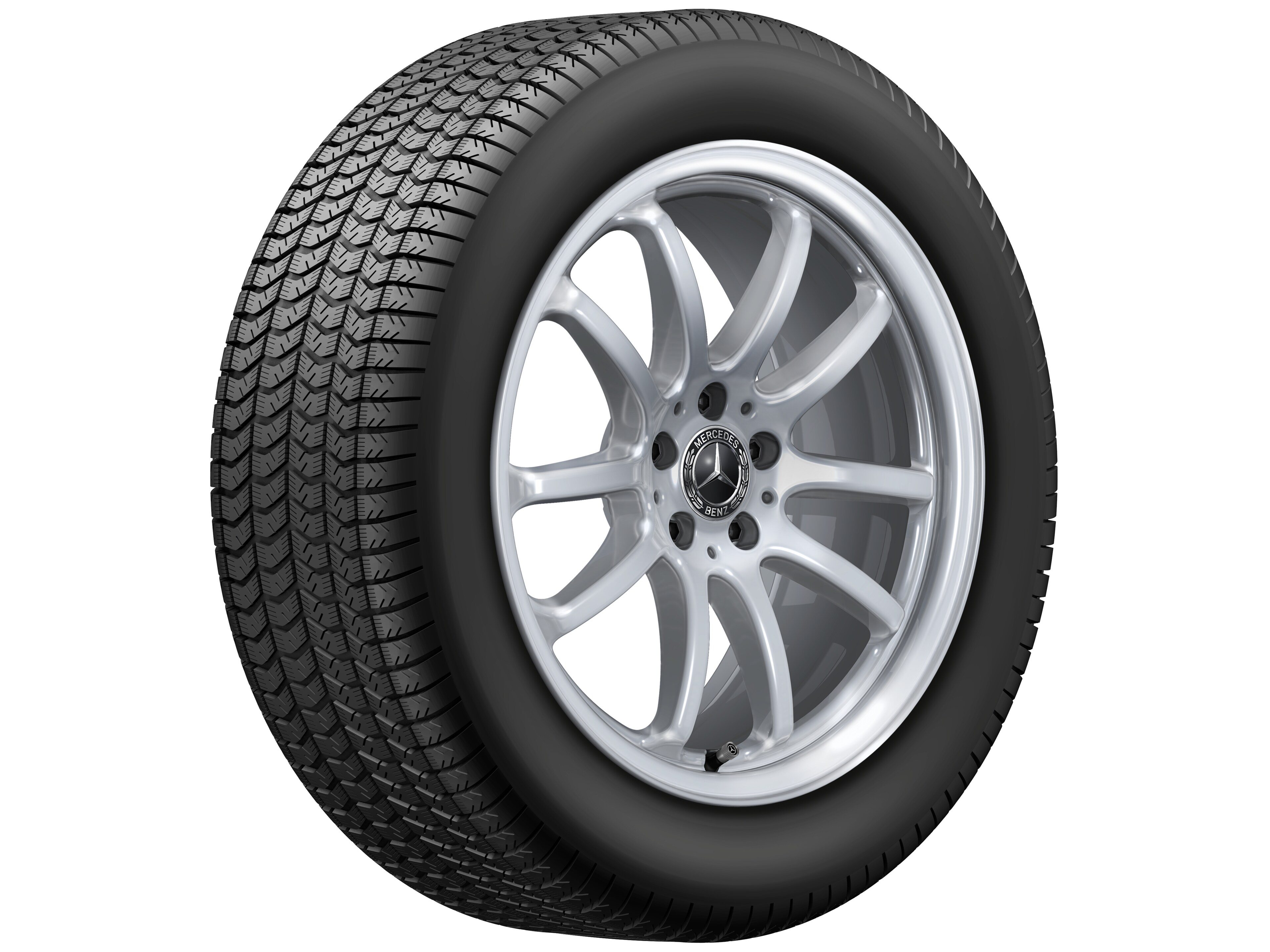 Llanta multirradio, 48,3 cm (19 pulgadas) - 8 J x 19 ET 30,5, plata vanadio