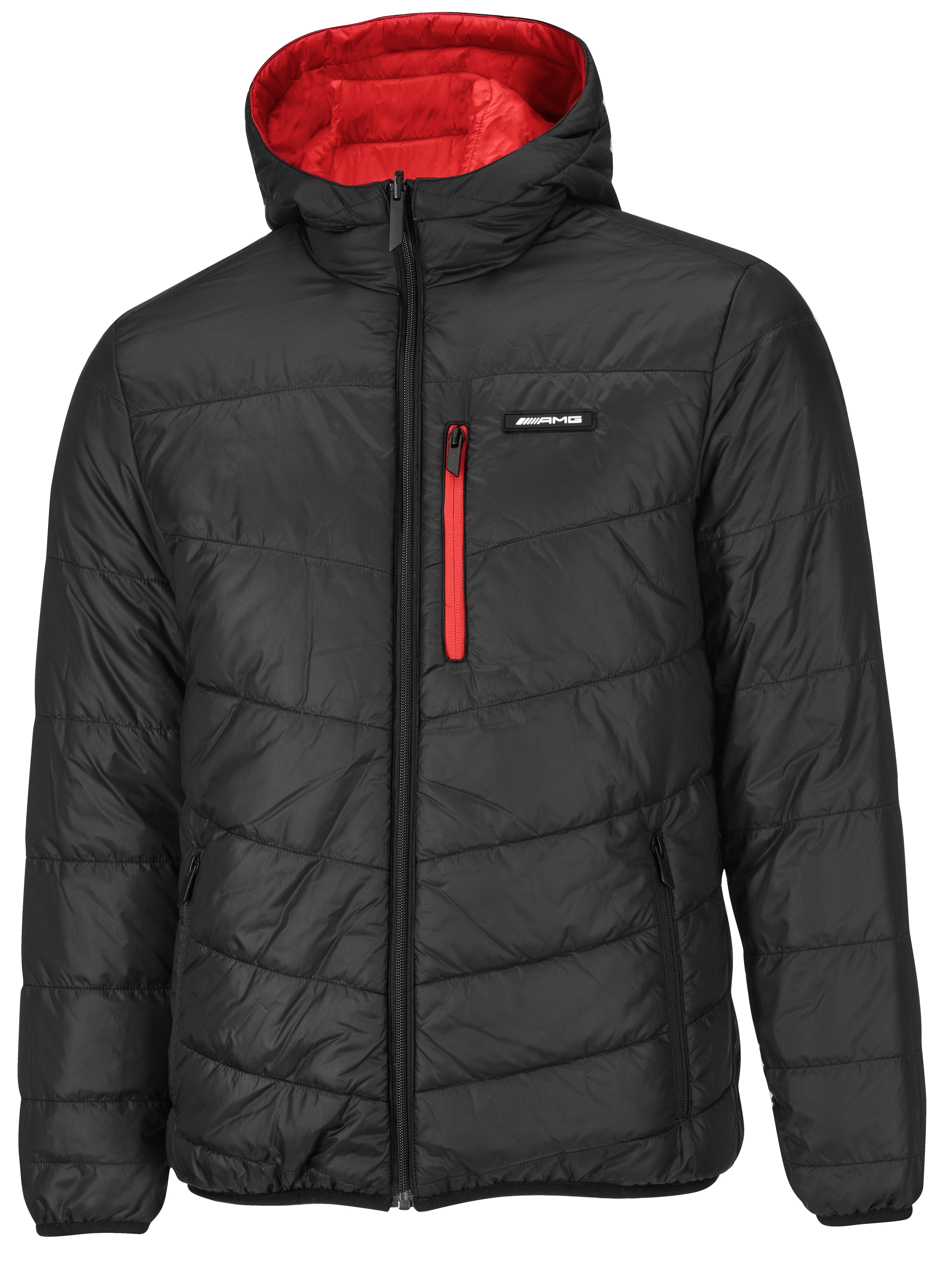 Chaqueta acolchada reversible de caballero AMG - rojo, L