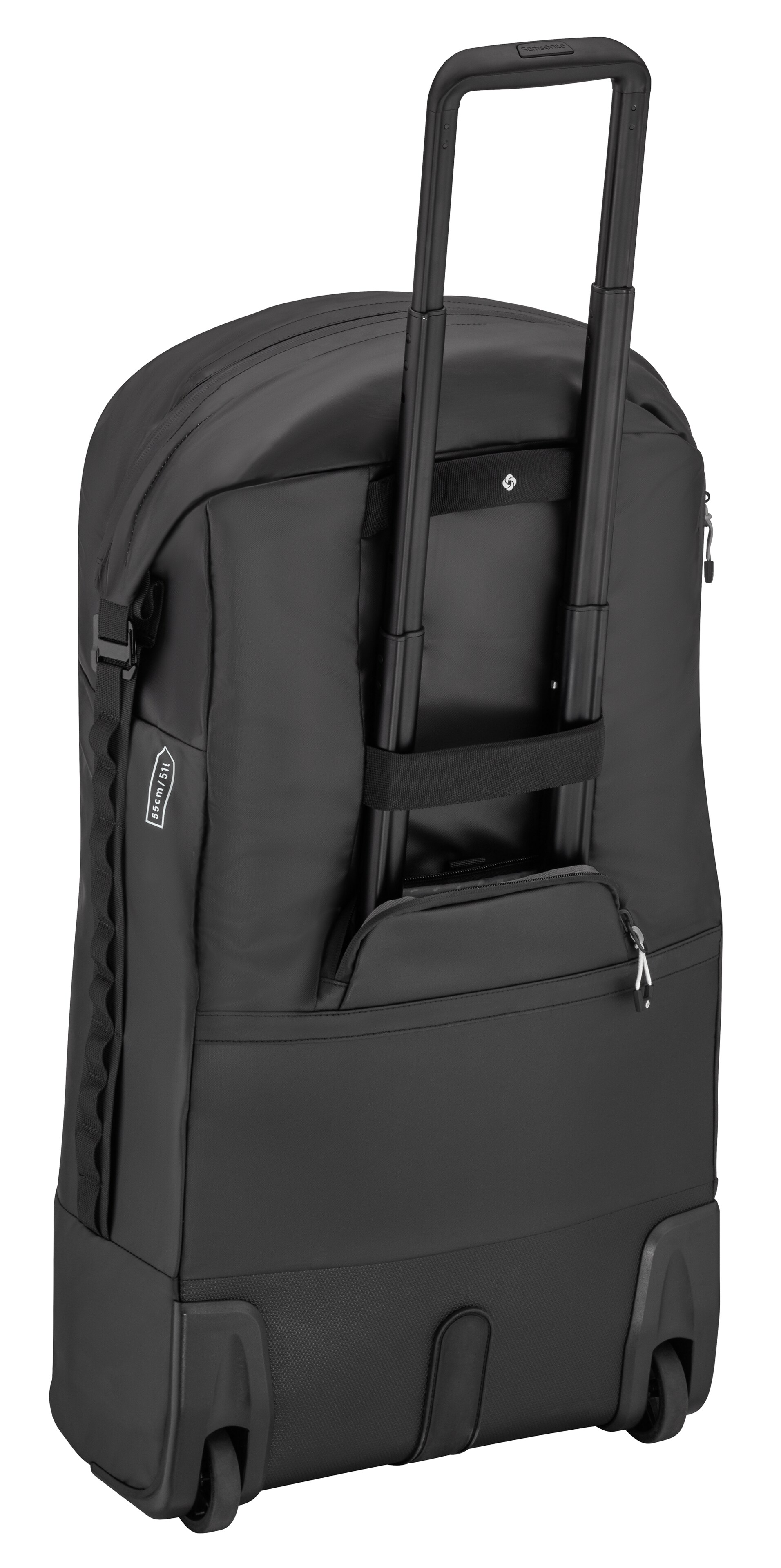 Bolsa trolley, plegable - negro, Poliamida (reciclada) / Poliéster, Samsonite