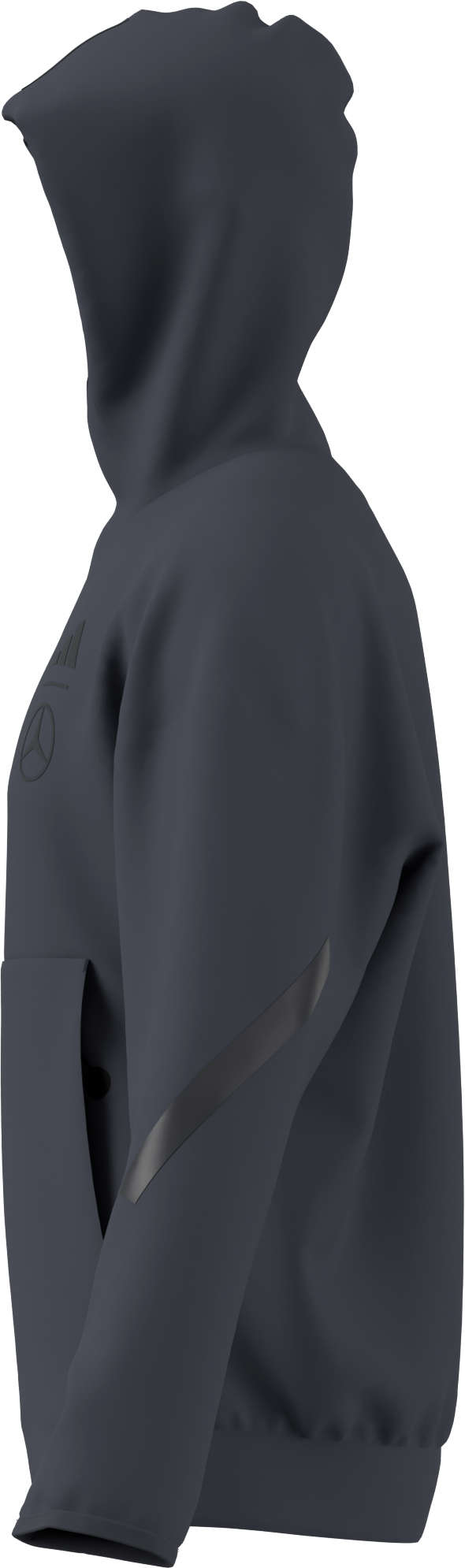 Sudadera con cremallera de caballero - gris, M