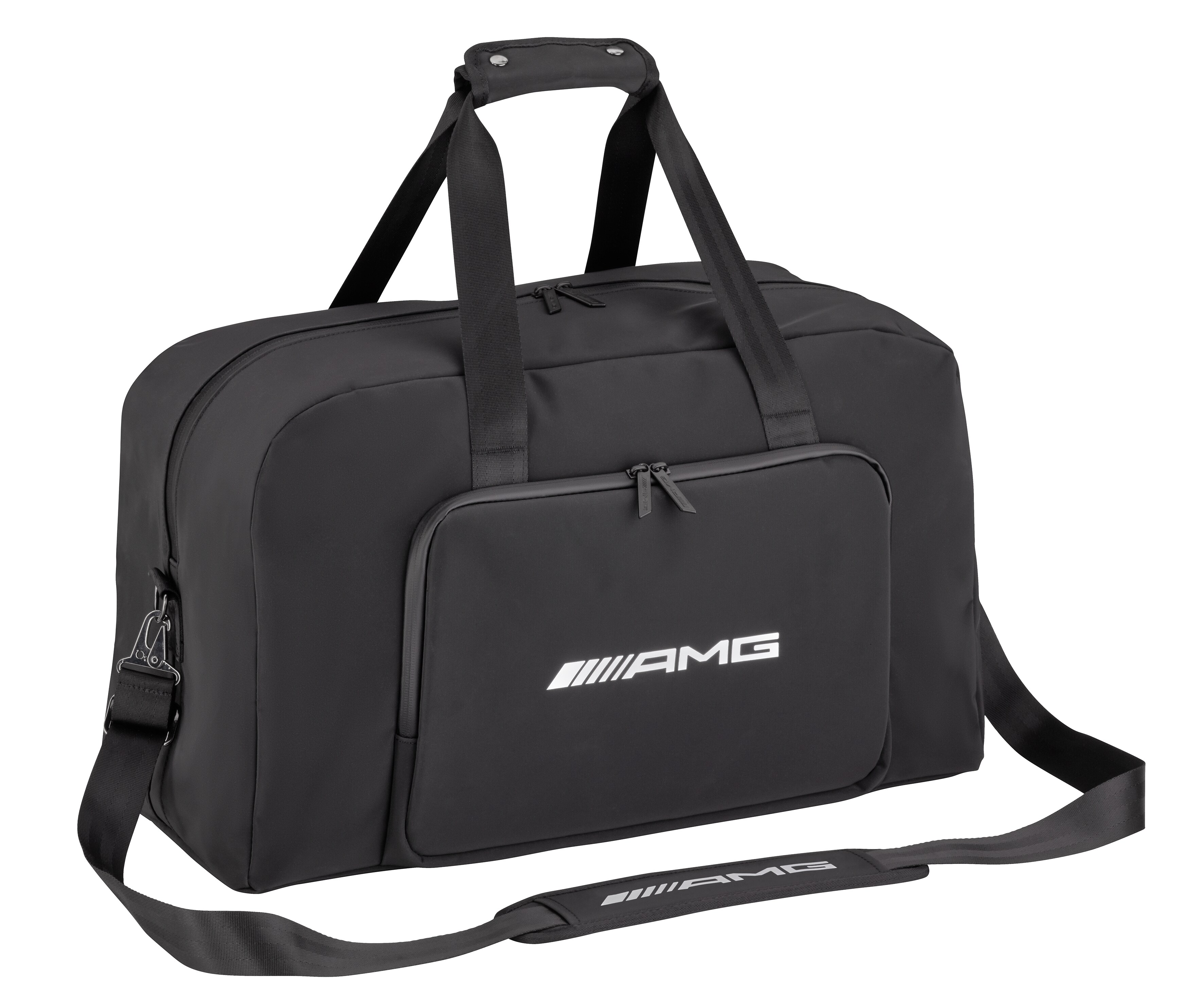 Bolsa de fin de semana AMG - negro, PVC / Poliéster / Poliéster