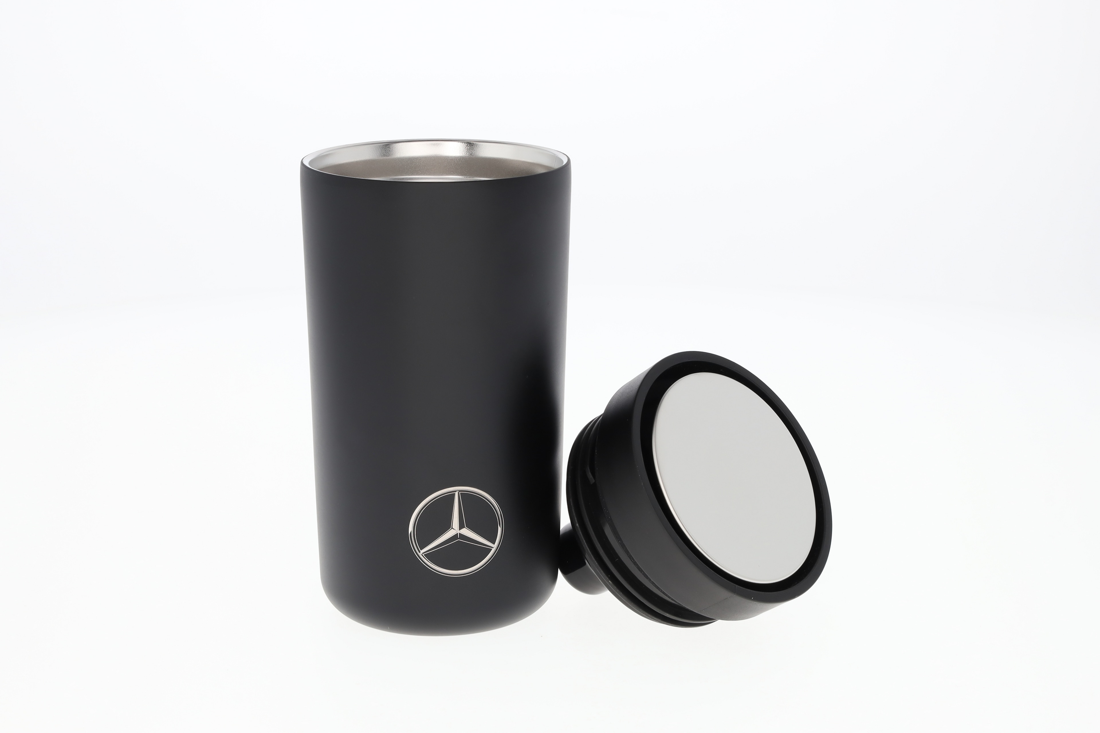 Vaso para llevar - negro, Acero inoxidable / Polipropileno, Stelton, 200 ml
