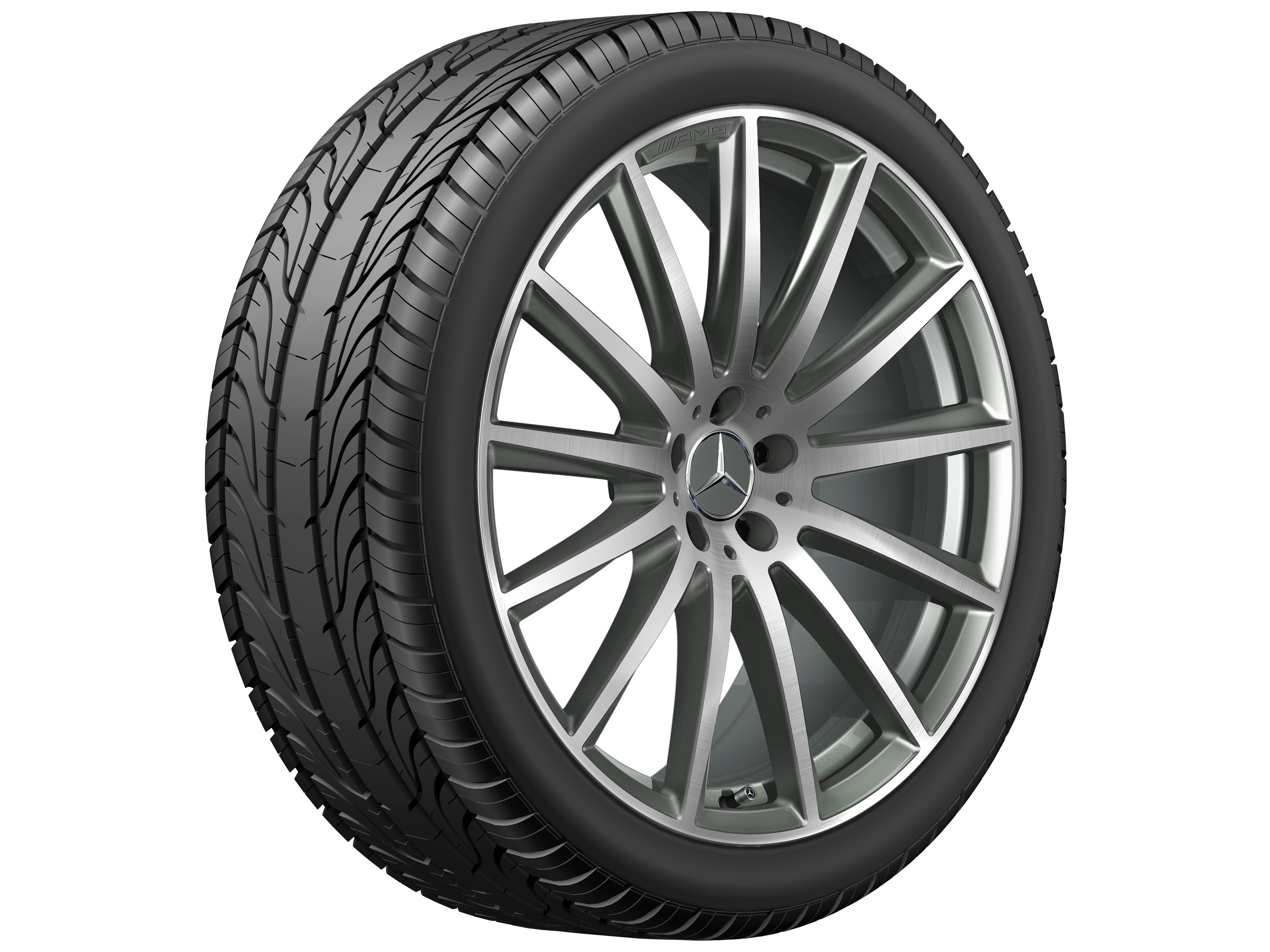Llanta multirradio AMG, 55,9 cm (22 pulgadas) - 9,5 J x 22 ET 45, gris titanio