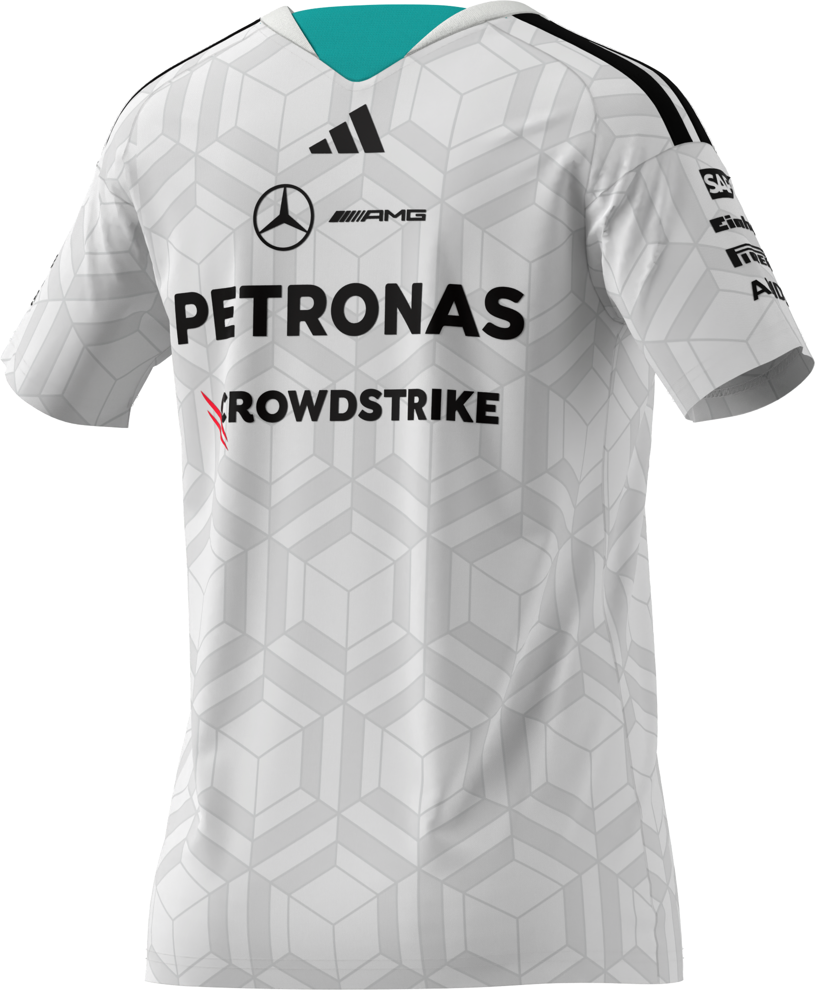 Camiseta de señora, Conductor, Mercedes-AMG F1 - blanco, L