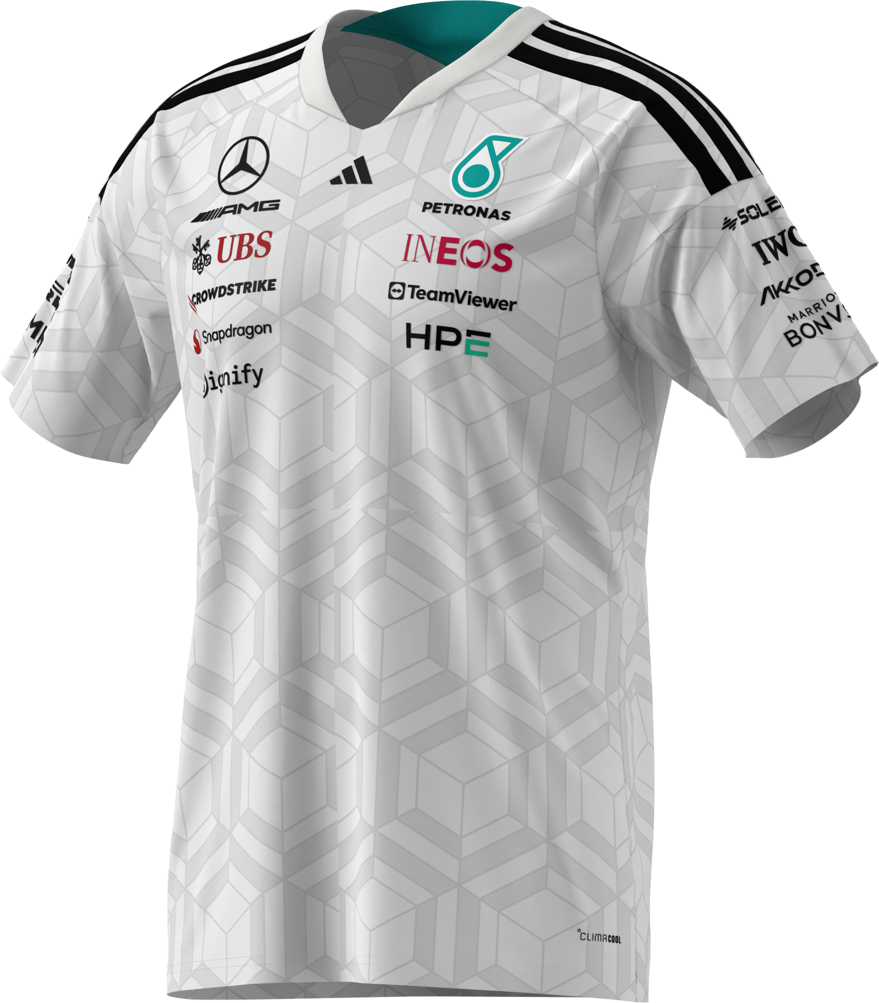 Camiseta de caballero, Conductor, Mercedes-AMG F1 - blanco, S