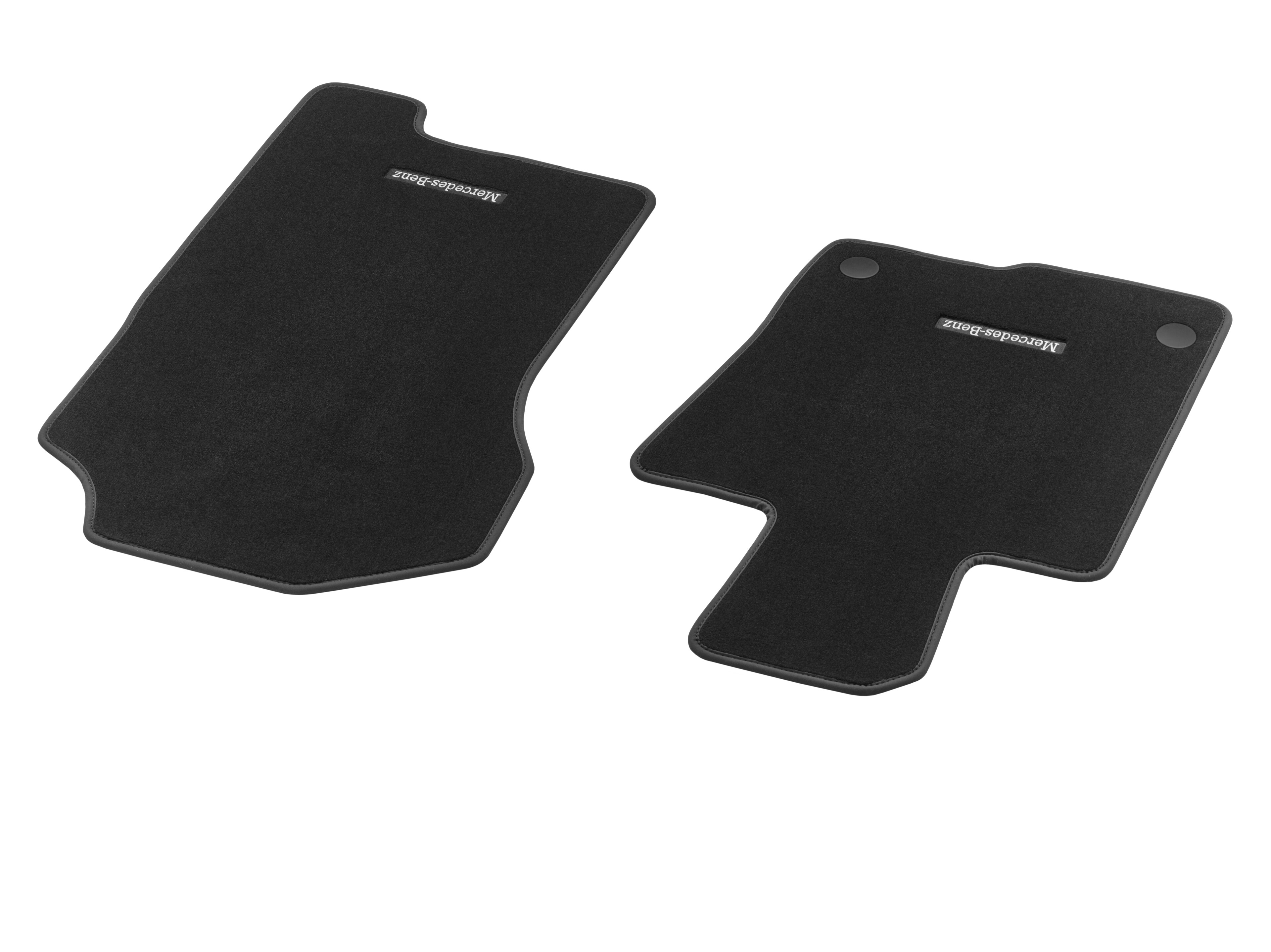 Alfombrillas, Alfombrilla para conductor & alfombrilla para acompañante, 2 piezas - Dirección a la izquierda, negro