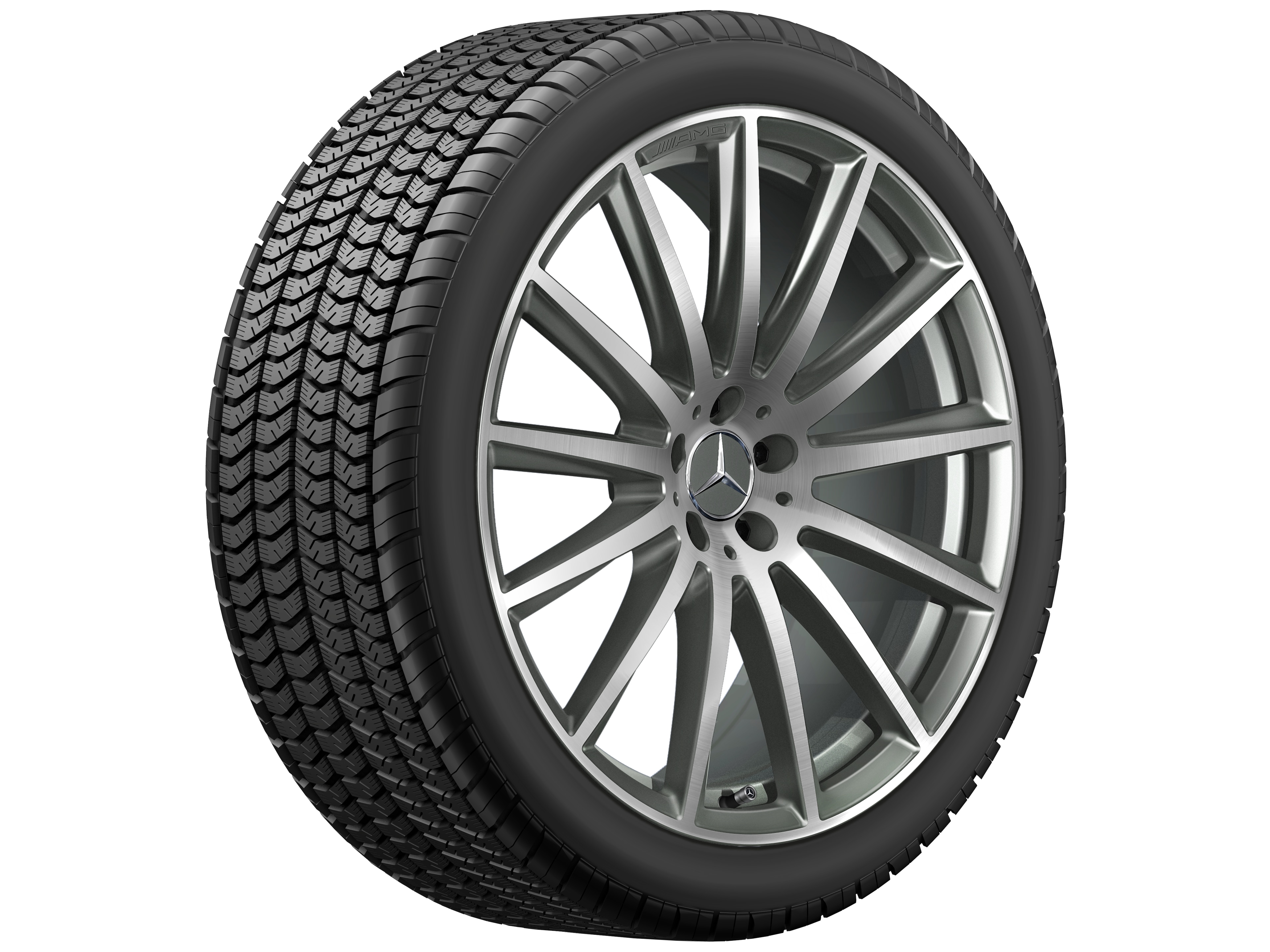 Llanta multirradio AMG, 55,9 cm (22 pulgadas) - 9,5 J x 22 ET 45, gris titanio