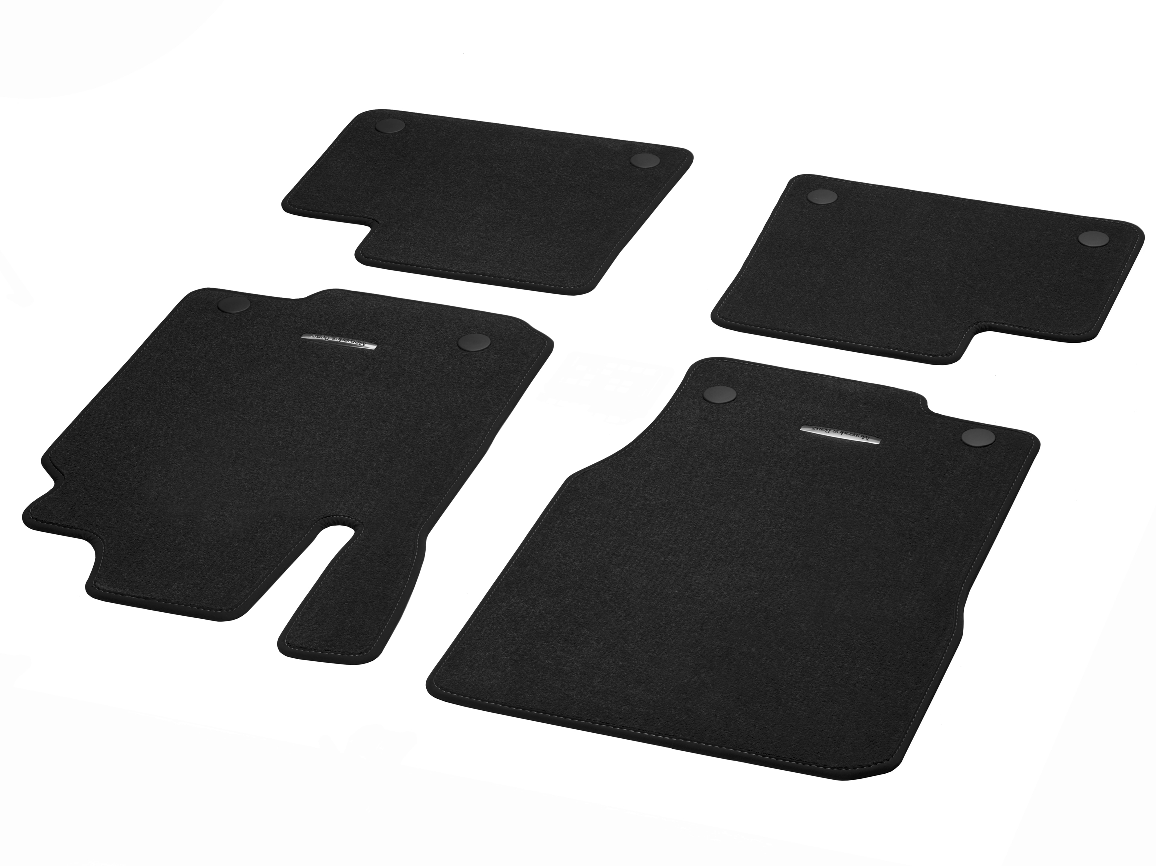Alfombrillas CLASSIC, Kit, 4 piezas - Dirección a la derecha, negro