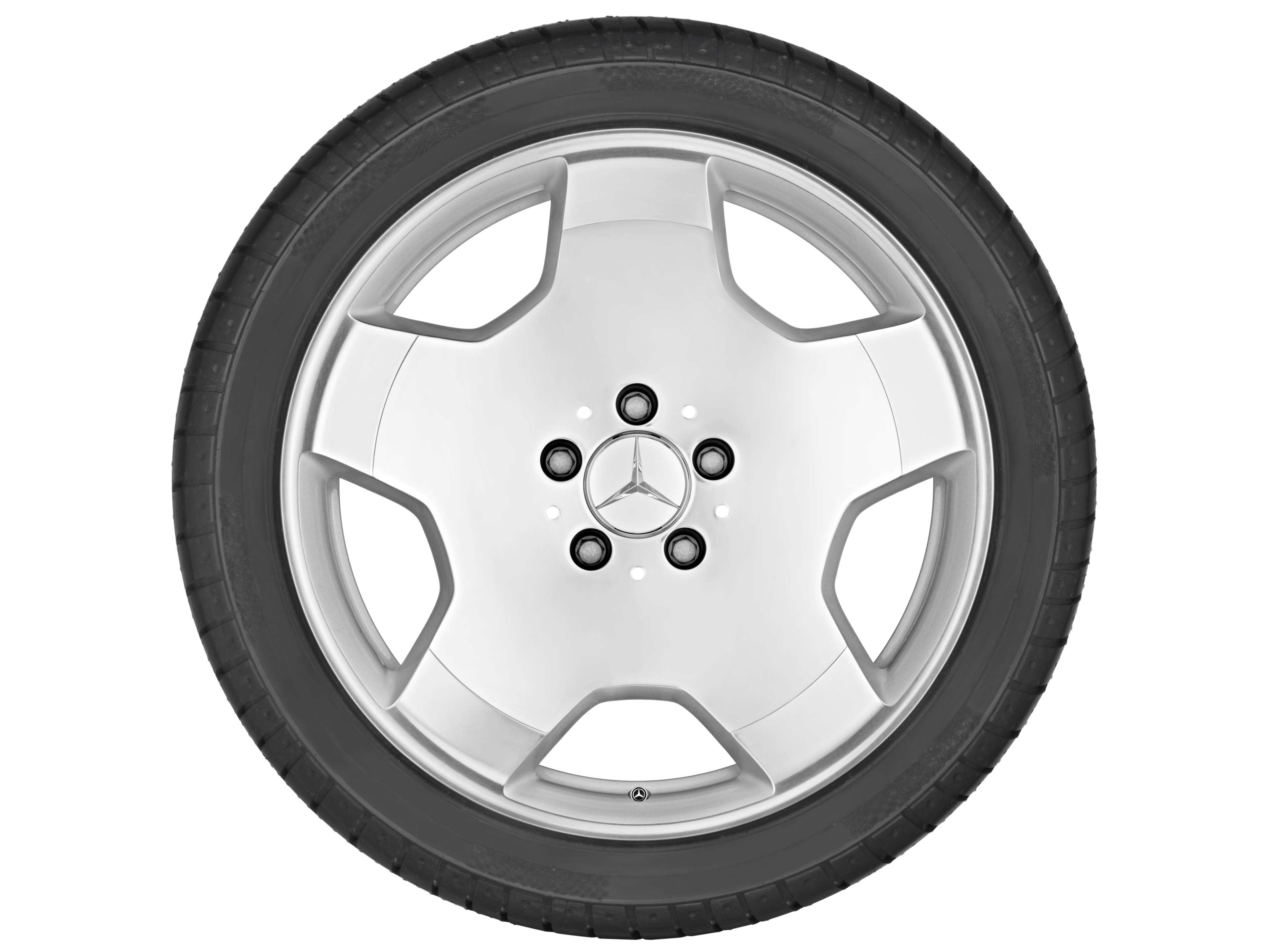 Llanta de 5 radios, 45,7 cm (18 pulgadas) - 9,5 J x 18 ET 43, plata sterling, pulido a alto brillo