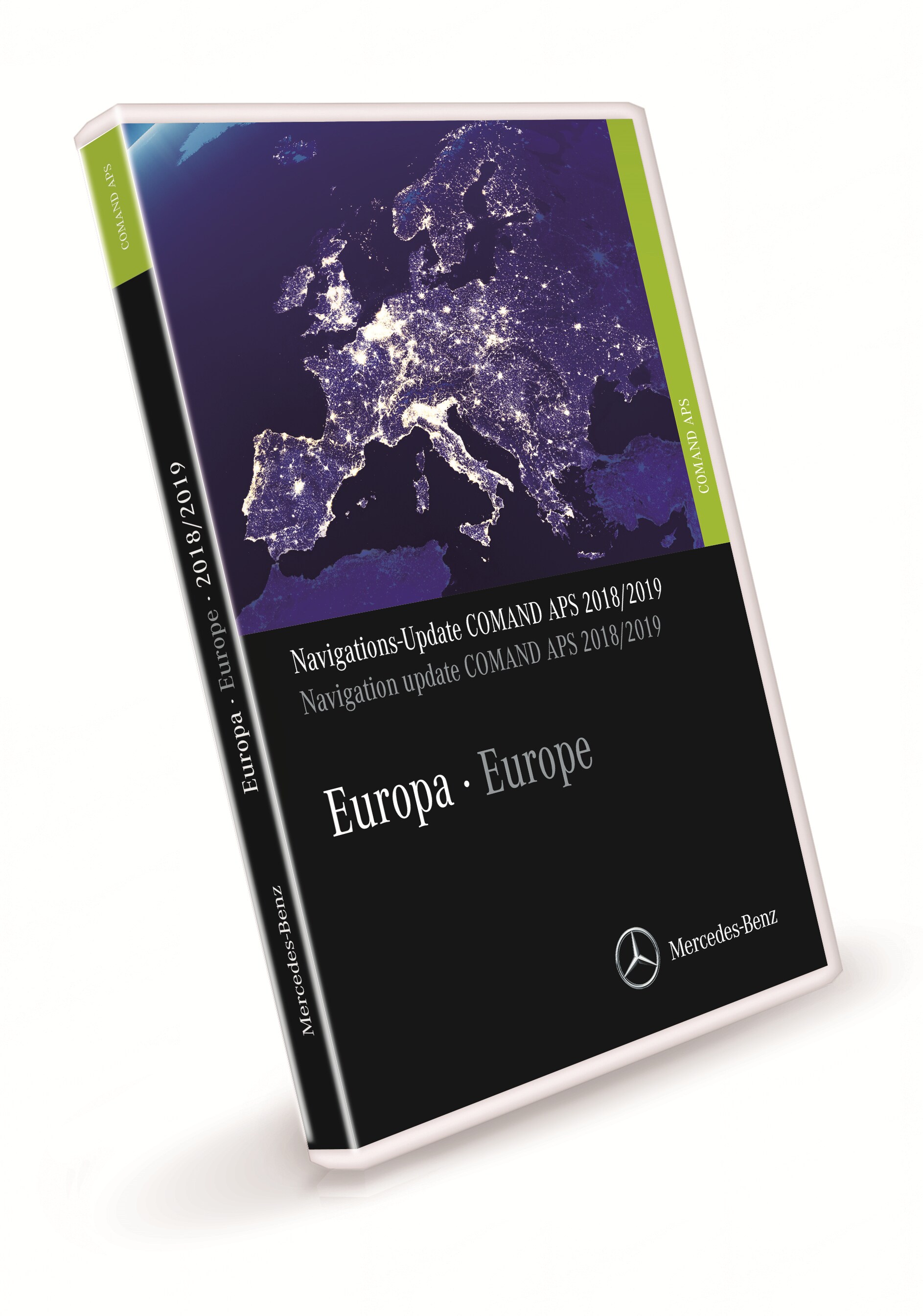 Actualización de mapas, COMAND APS, Europa, Versión 2018/2019, - FINAL VERSION - verde lima, NTG3