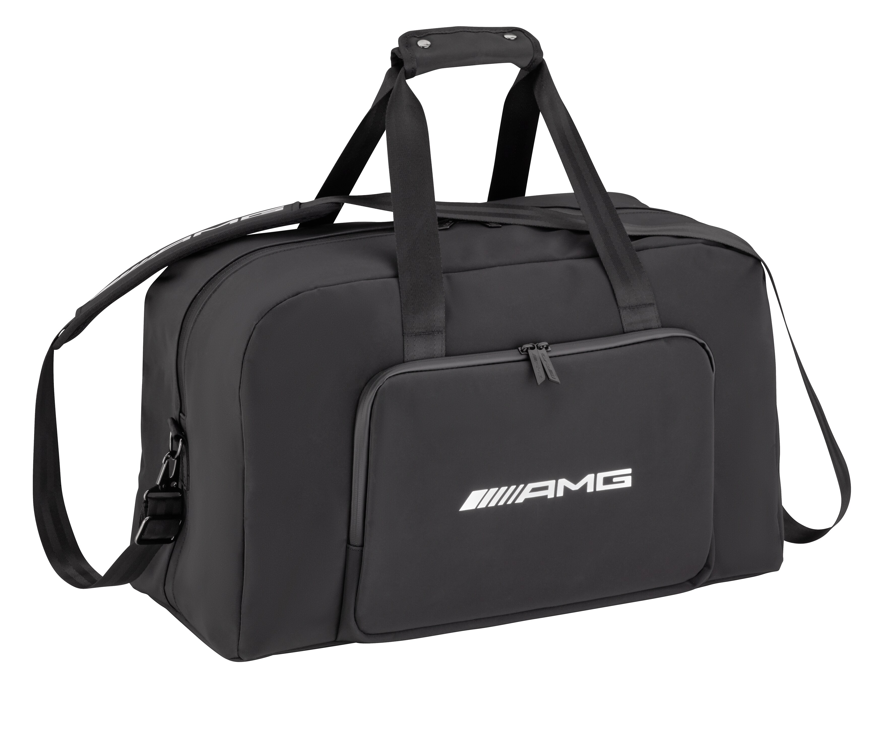 Bolsa de fin de semana AMG - negro, PVC / Poliéster / Poliéster