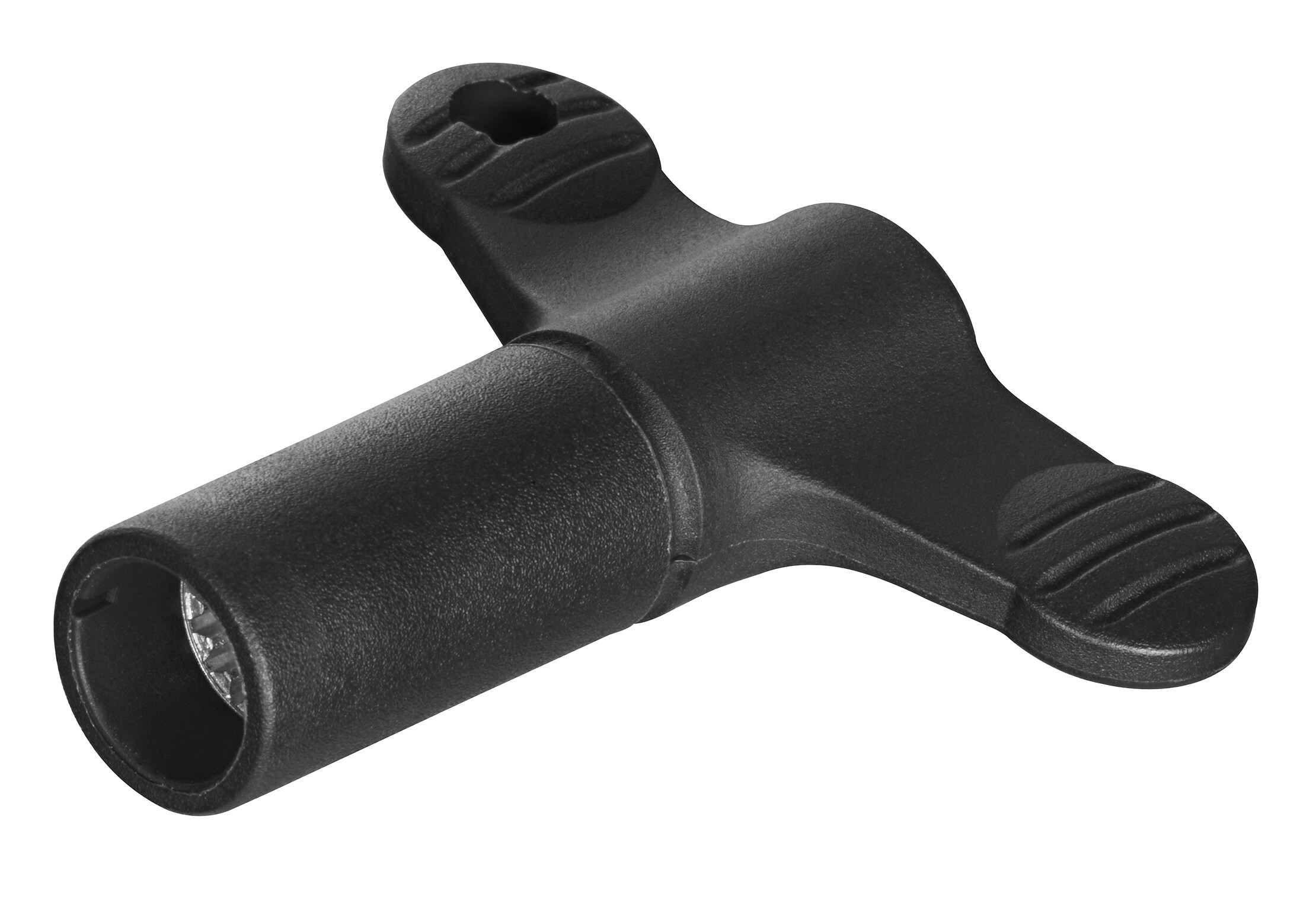 Llave de múltiples dientes - Acero / Plástico, negro