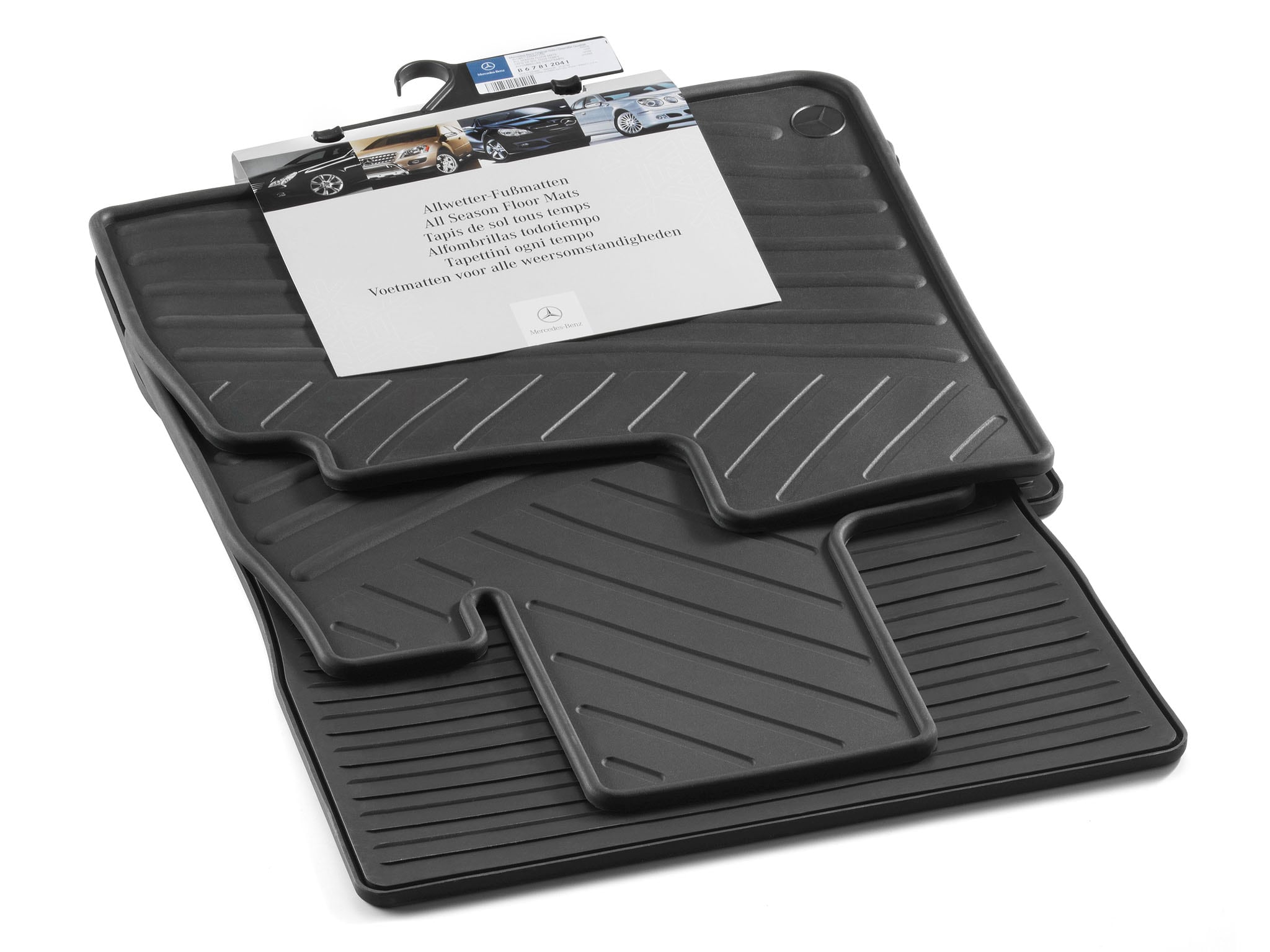 Alfombrillas impermeables CLASSIC, Kit, 4 piezas - Dirección a la izquierda, negro