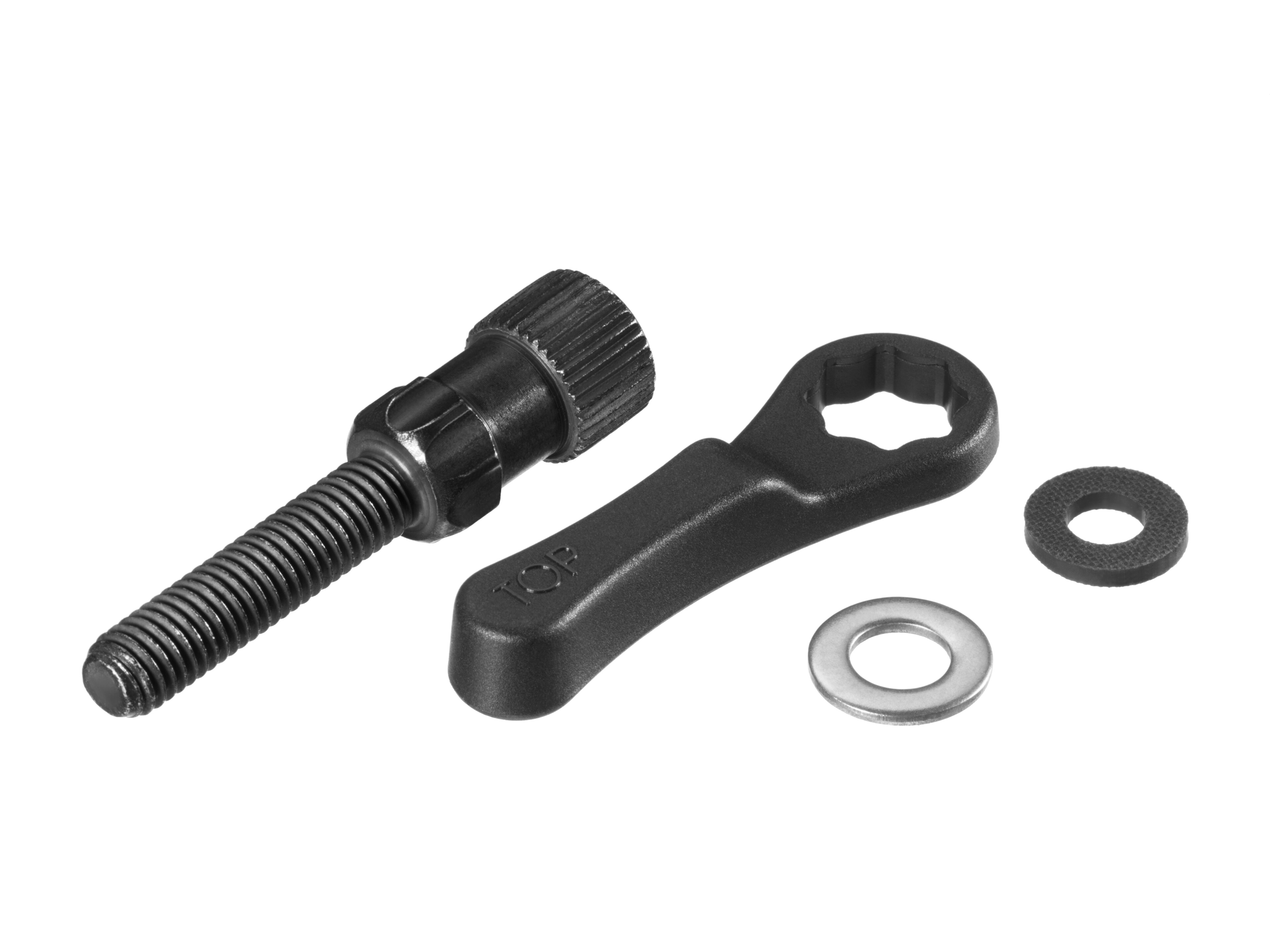 Piezas de fijación del soporte de base - Metal, negro / plata