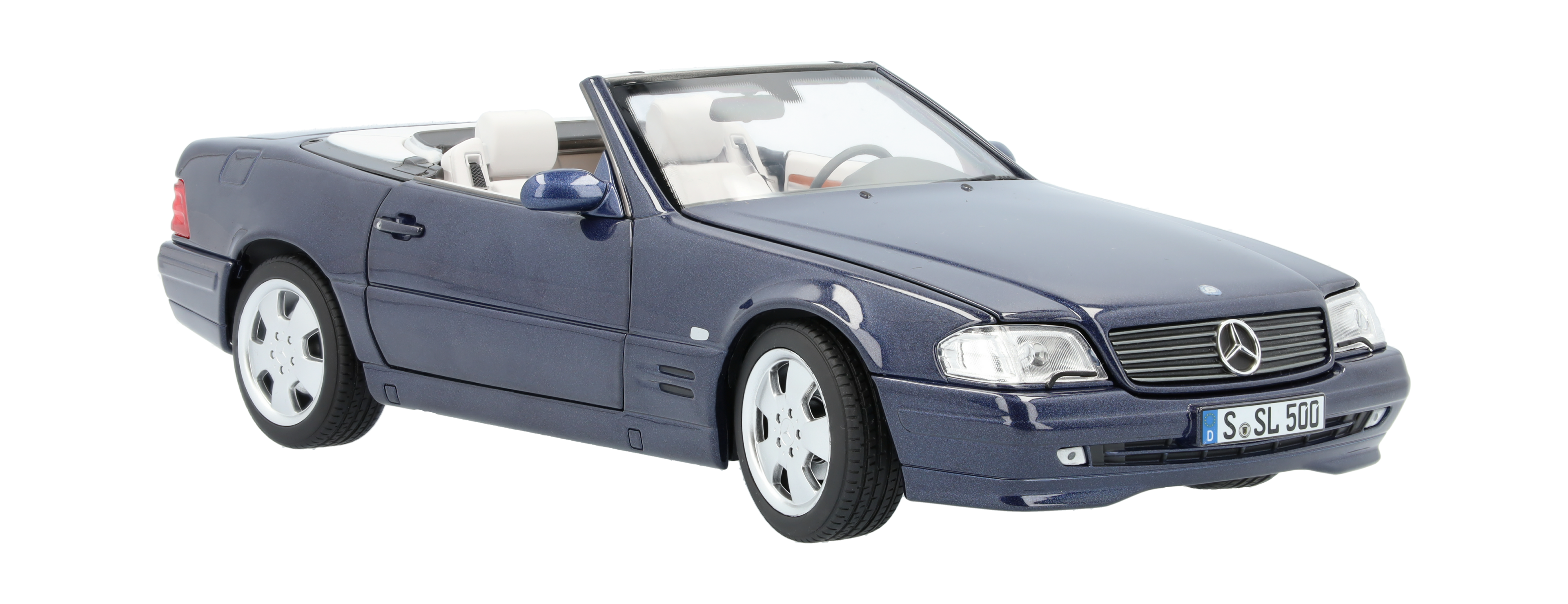 SL 500 R129 (1998-2001) - azul azur, Norev, 1:18