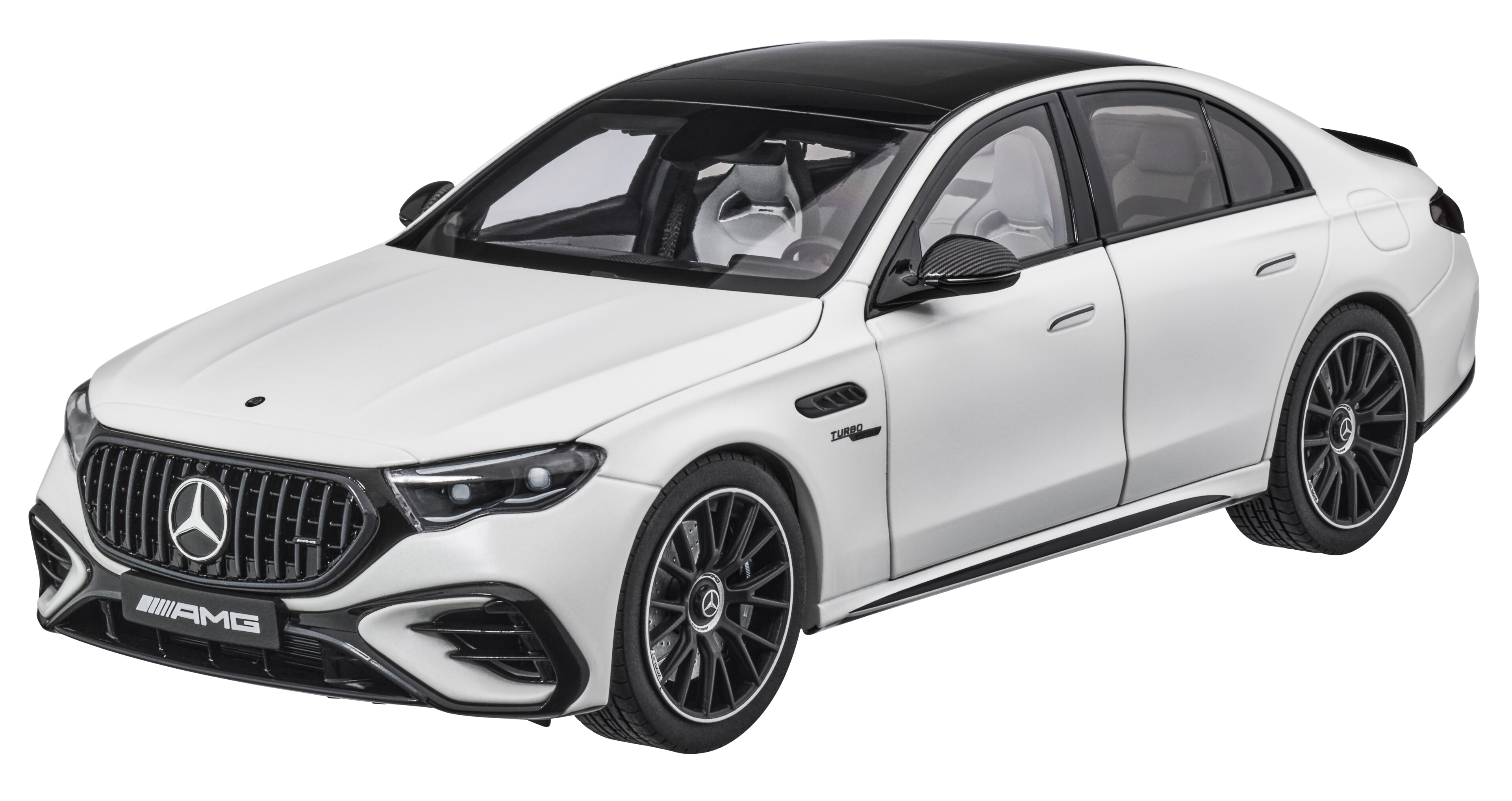 Mercedes-AMG E 53, Híbrido, 4MATIC+, W214 - MANUFAKTUR blanco opalita magno, NZG, 1:18