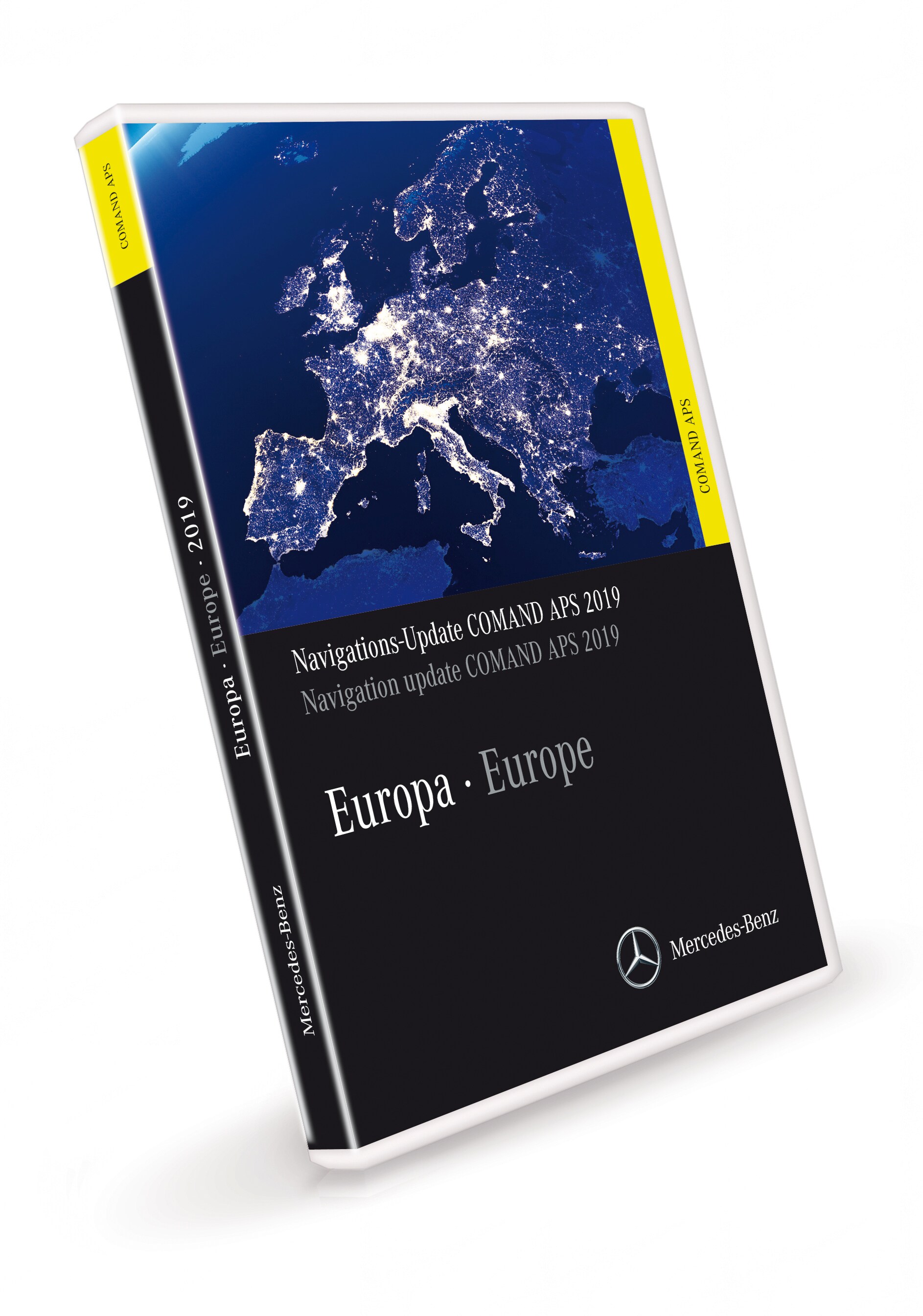 Actualización de mapas, COMAND APS, Europa, Versión 2018/2019, - FINAL VERSION - amarillo cítrico, NTG2.5