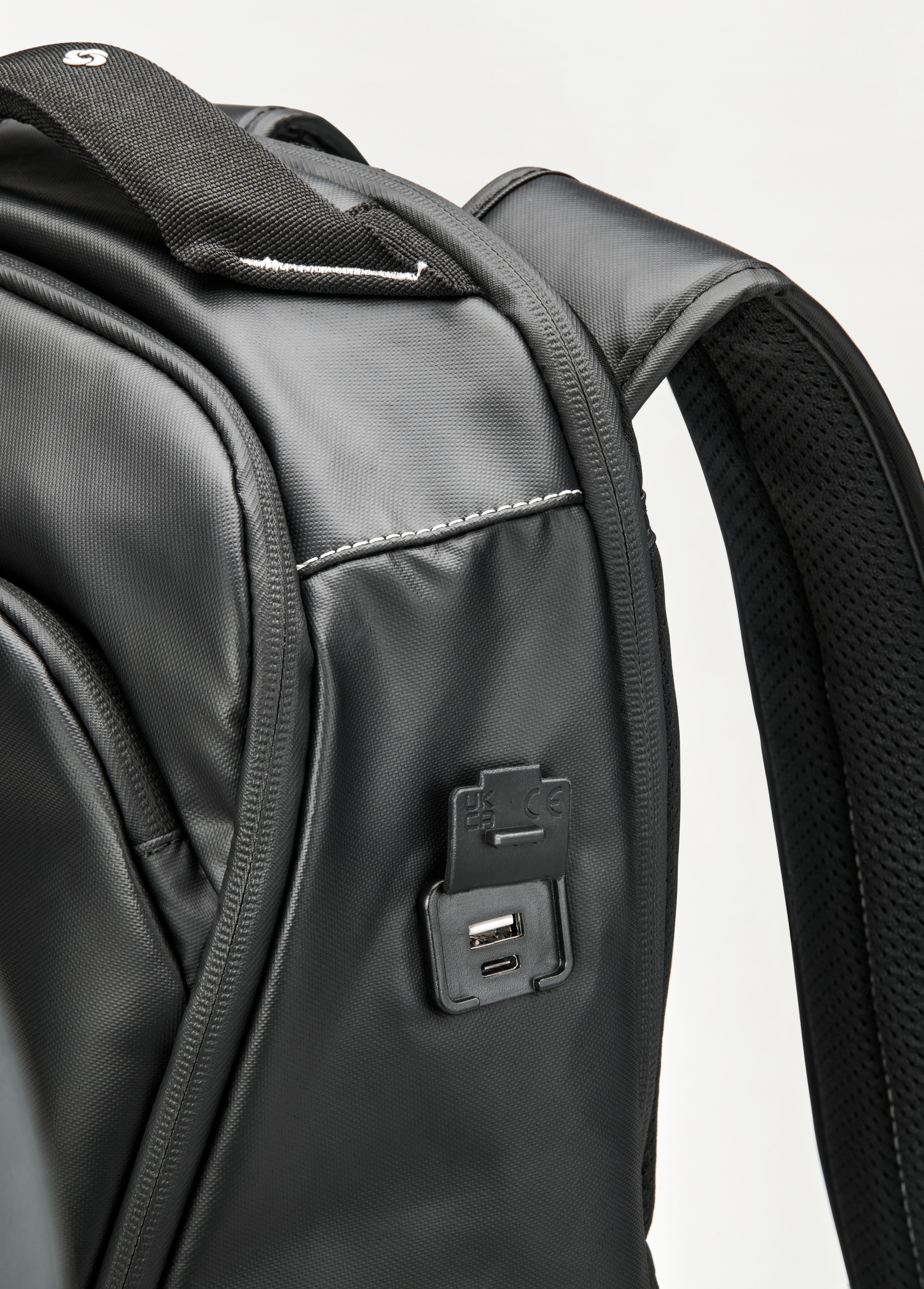 Mochila - negro, Poliamida (reciclada) / Poliéster, Samsonite