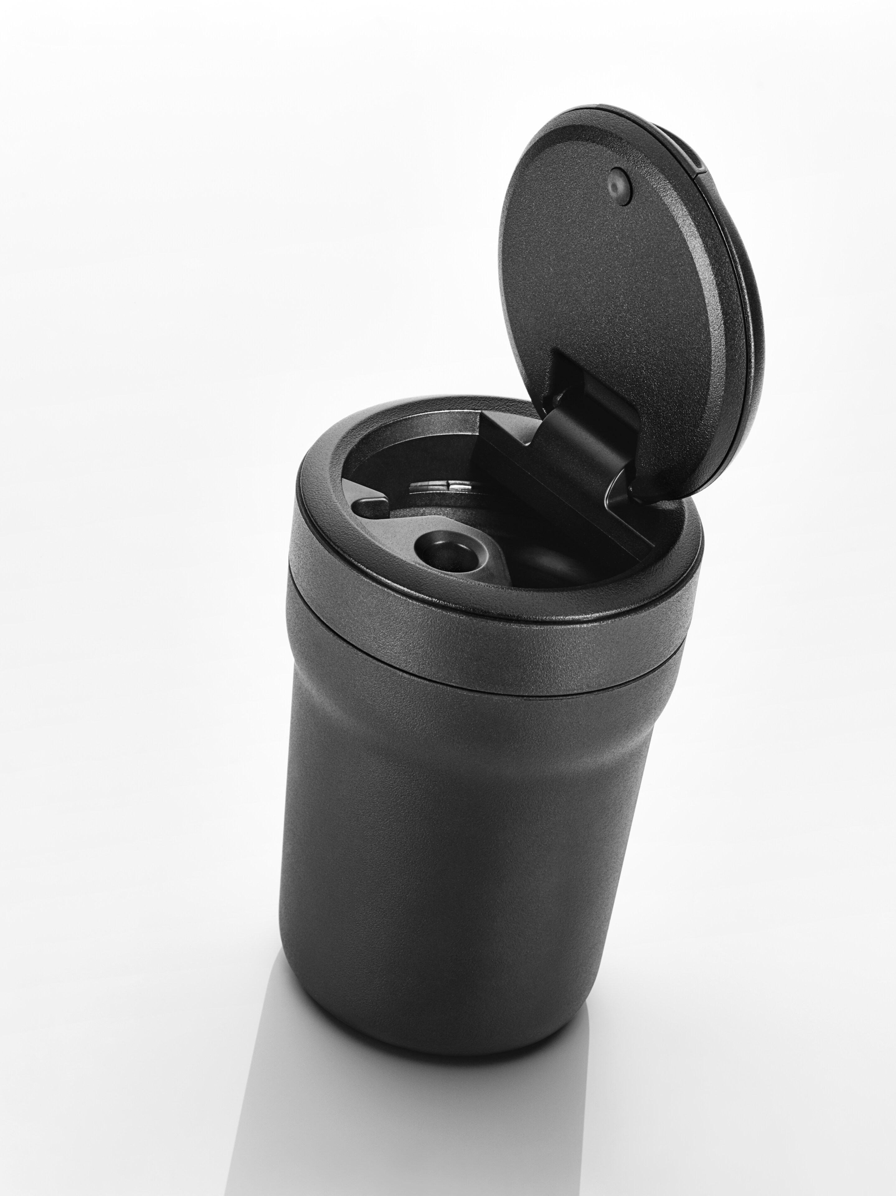 Cenicero - negro mate, Plástico
