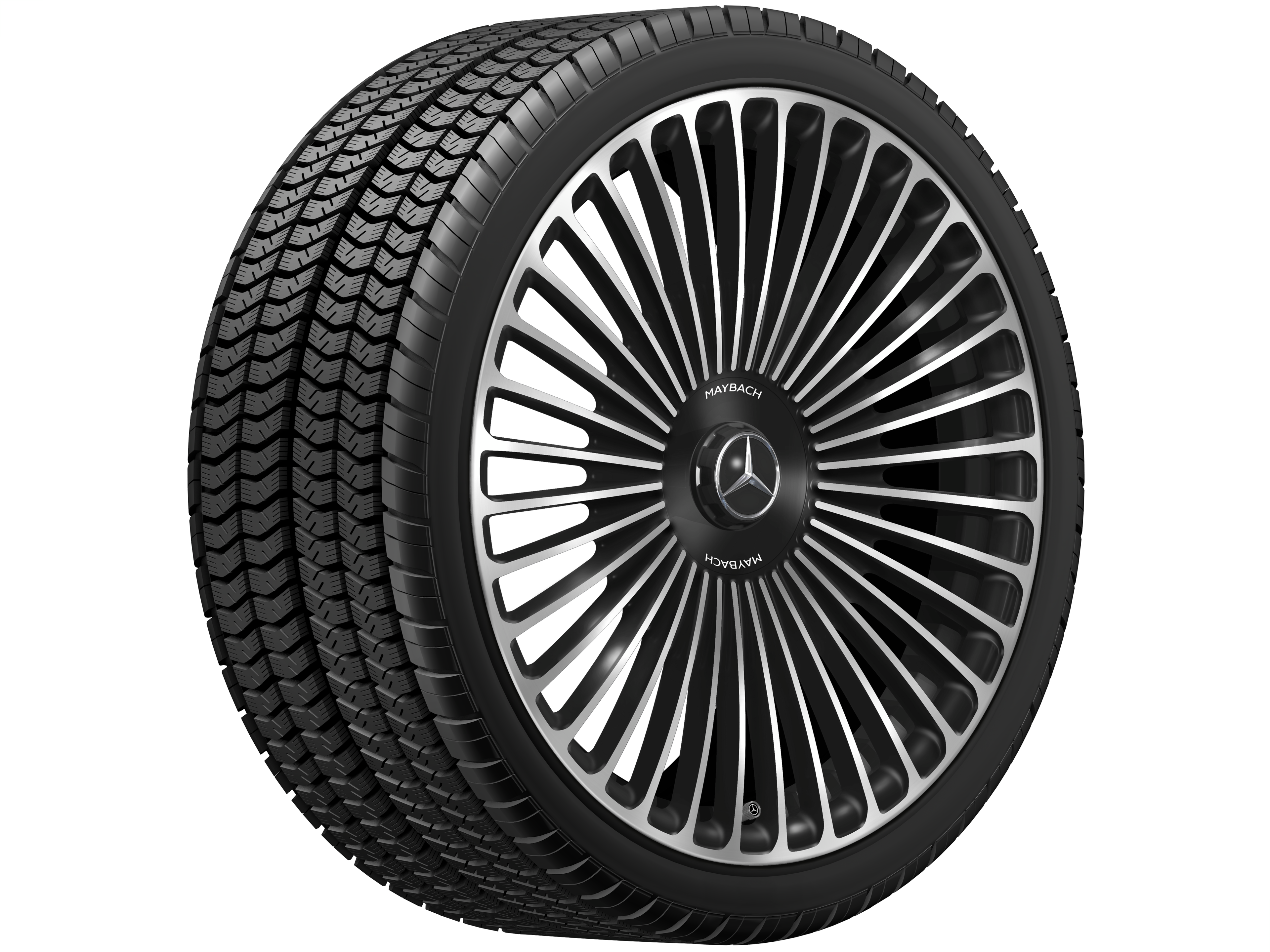 Llanta forjada AMG en diseño multirradio, 53,3 cm (21 pulgadas) - 9,5 J x 21 ET 56,1, negro, pulido a alto brillo