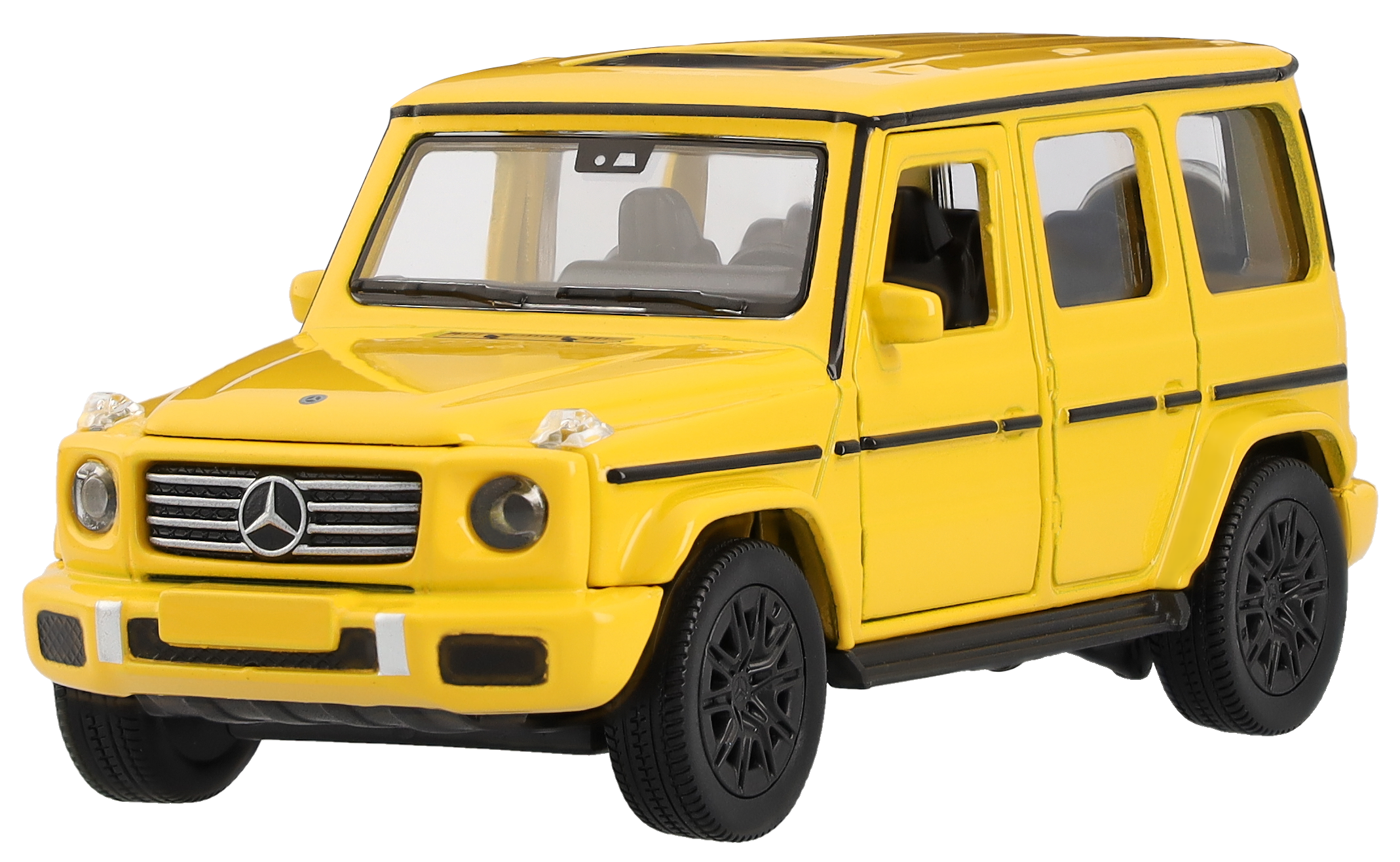 G-Class, Vehículo todoterreno, W465, Coche con retrofricción - MANUFAKTUR amarillo sol uni, Heinrich Bauer, 1:43