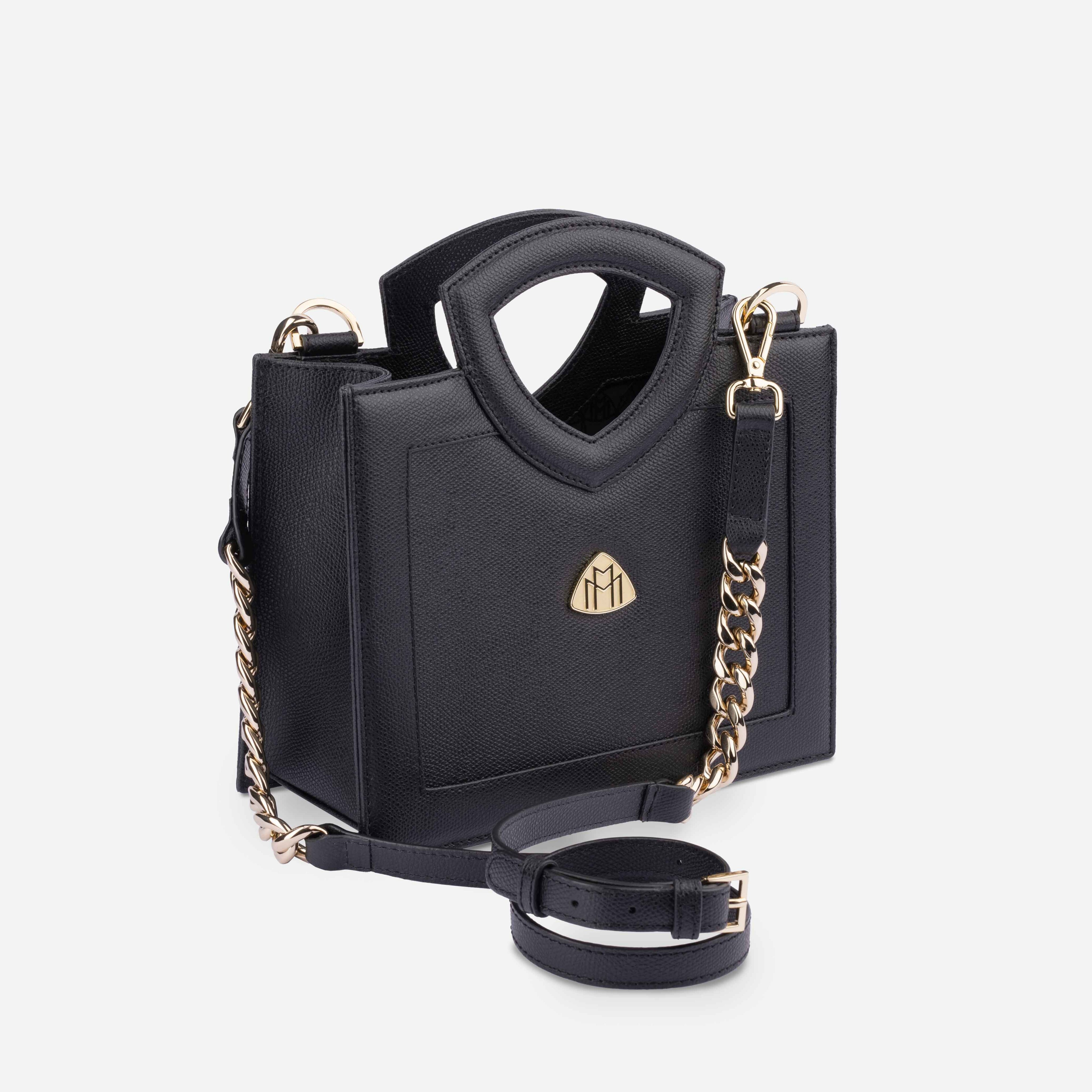 Bolso de señora, Mercedes-Maybach - negro, Cuero