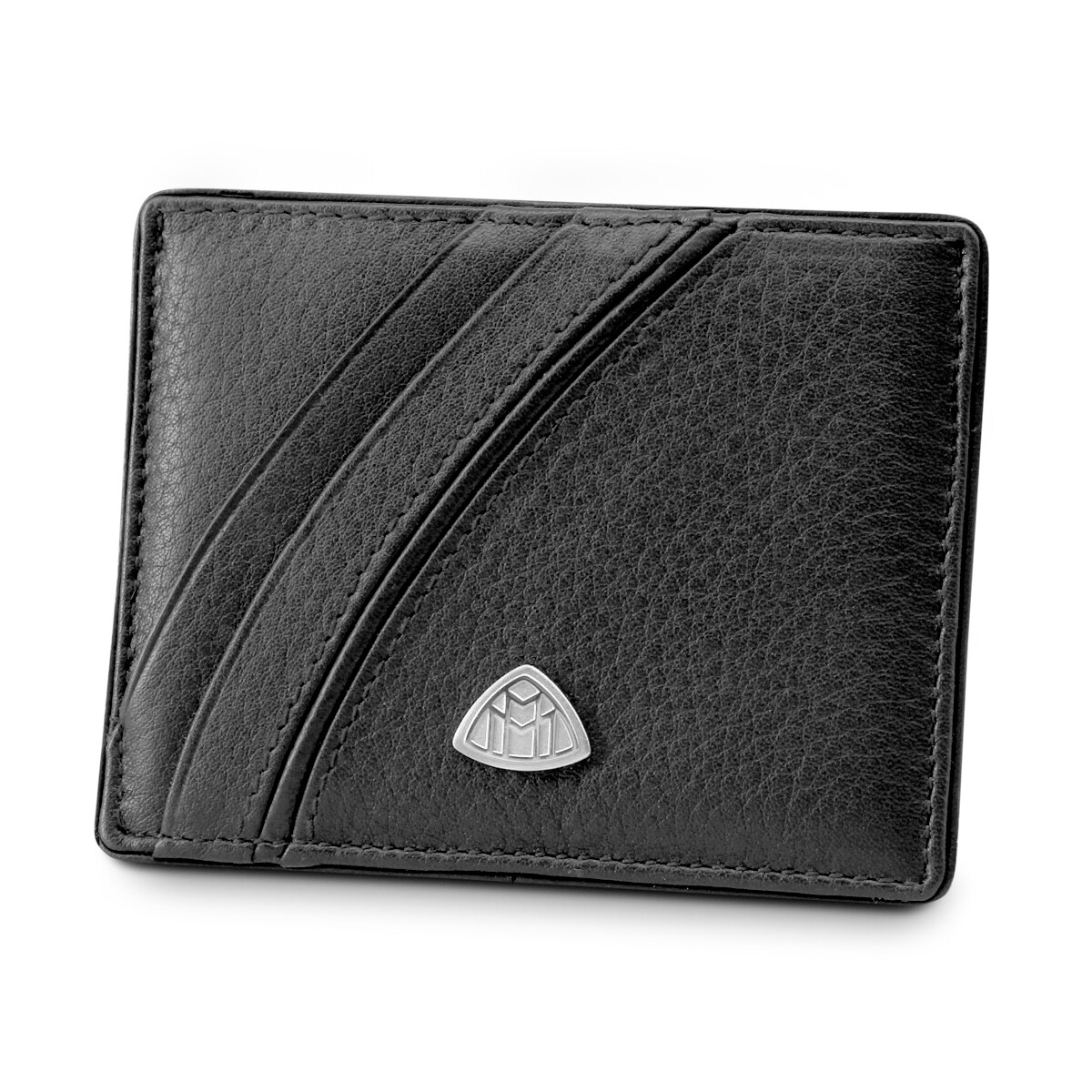 Estuche para tarjetas de crédito, Mercedes-Maybach - negro, Cuero