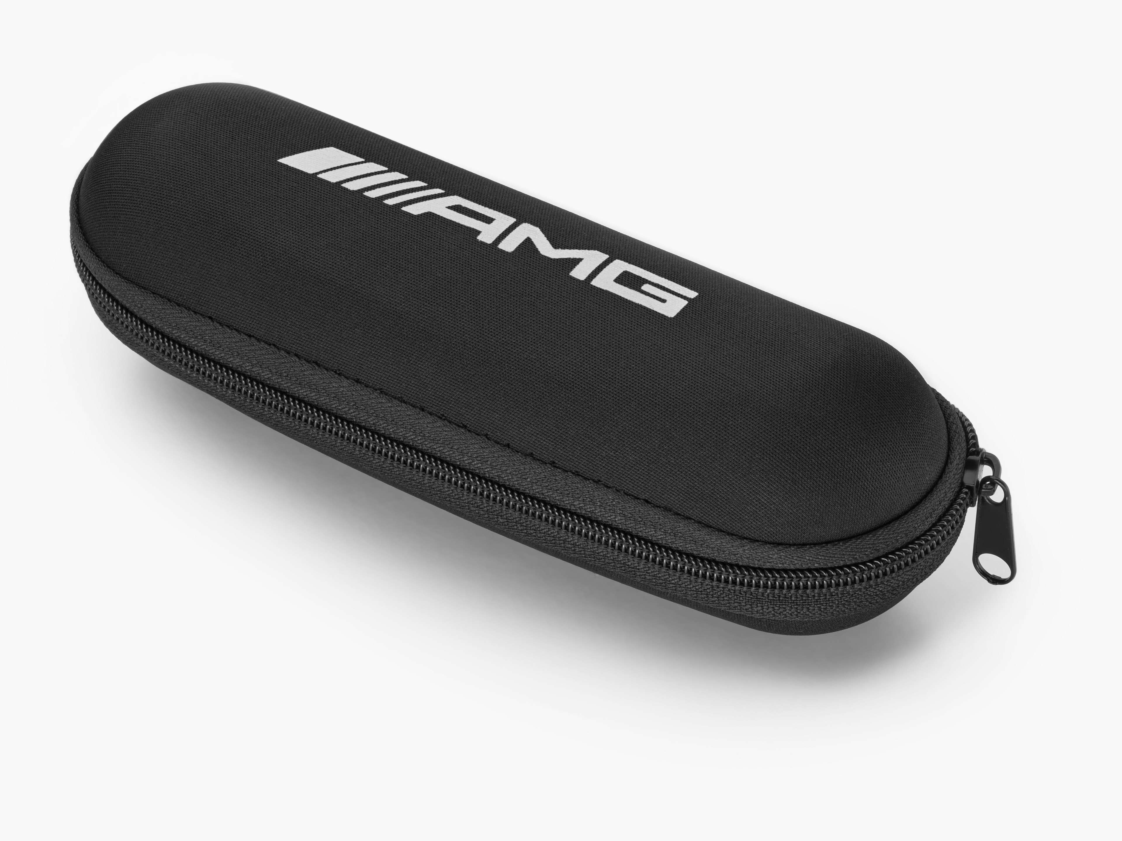 Paraguas plegable AMG - negro / blanco, Aluminio / Acero / Poliéster