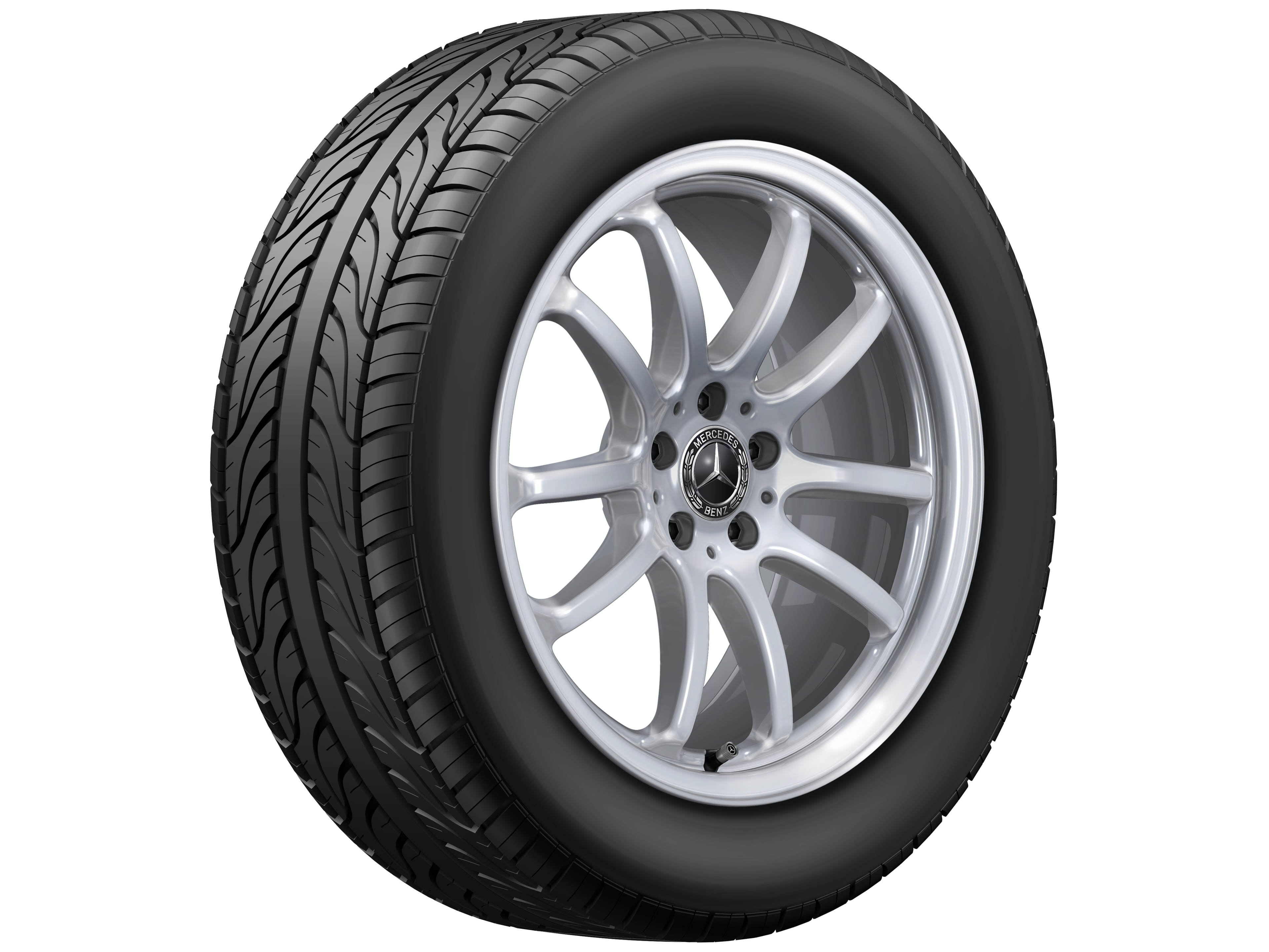 Llanta multirradio, 48,3 cm (19 pulgadas) - 8 J x 19 ET 30,5, plata vanadio