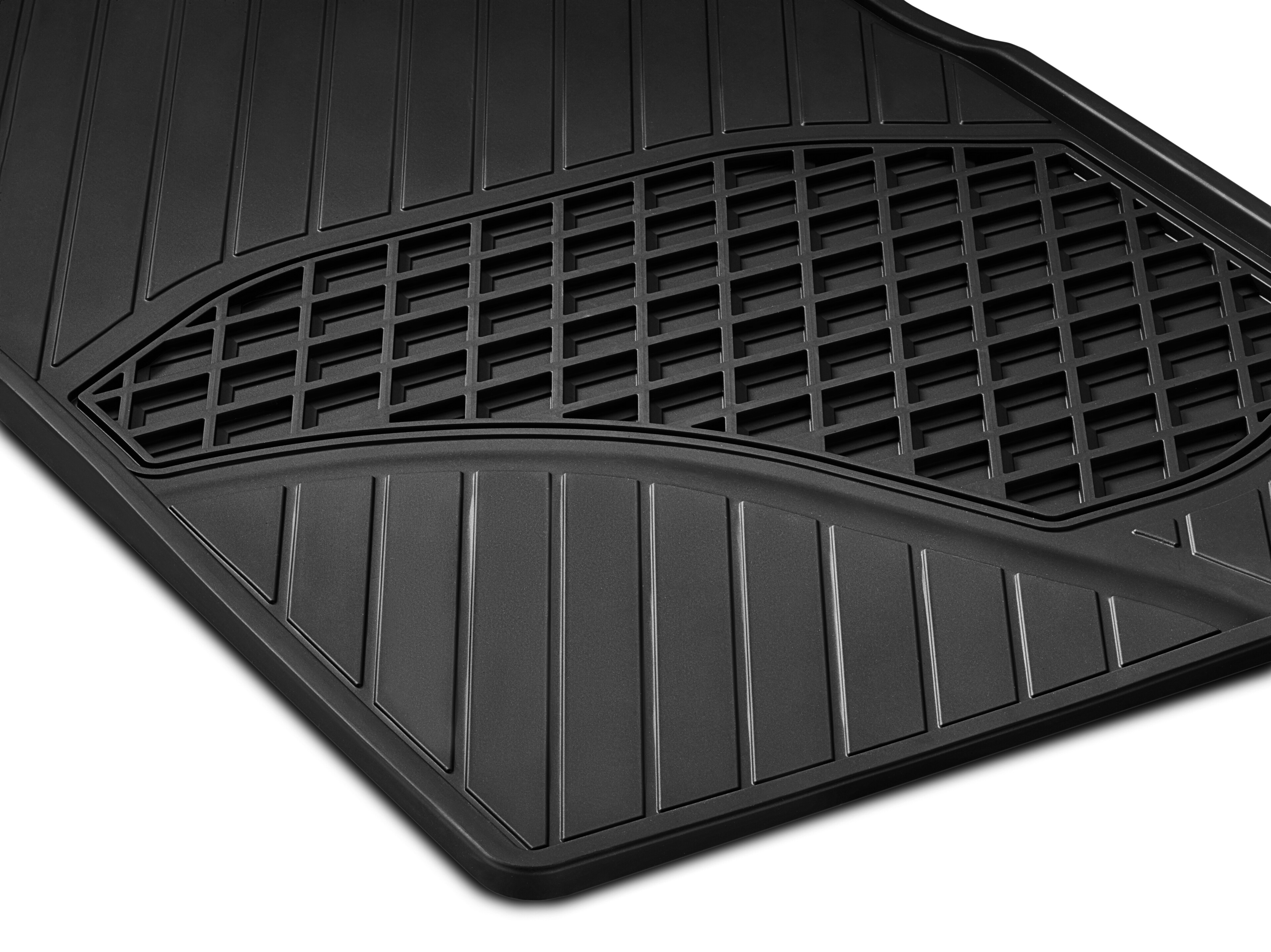 Alfombrillas impermeables Alfombrilla para conductor & alfombrilla para acompañante, sin extintor (código Y16), 2 piezas - Dirección a la izquierda, negro
