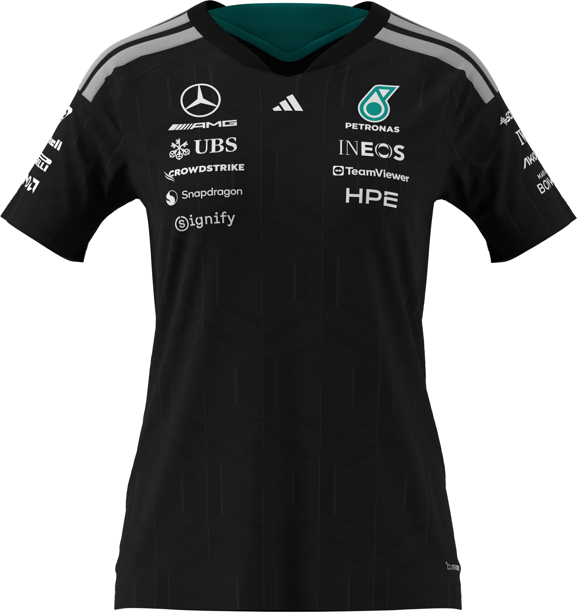 Camiseta de señora, Conductor, Mercedes-AMG F1 - negro, L